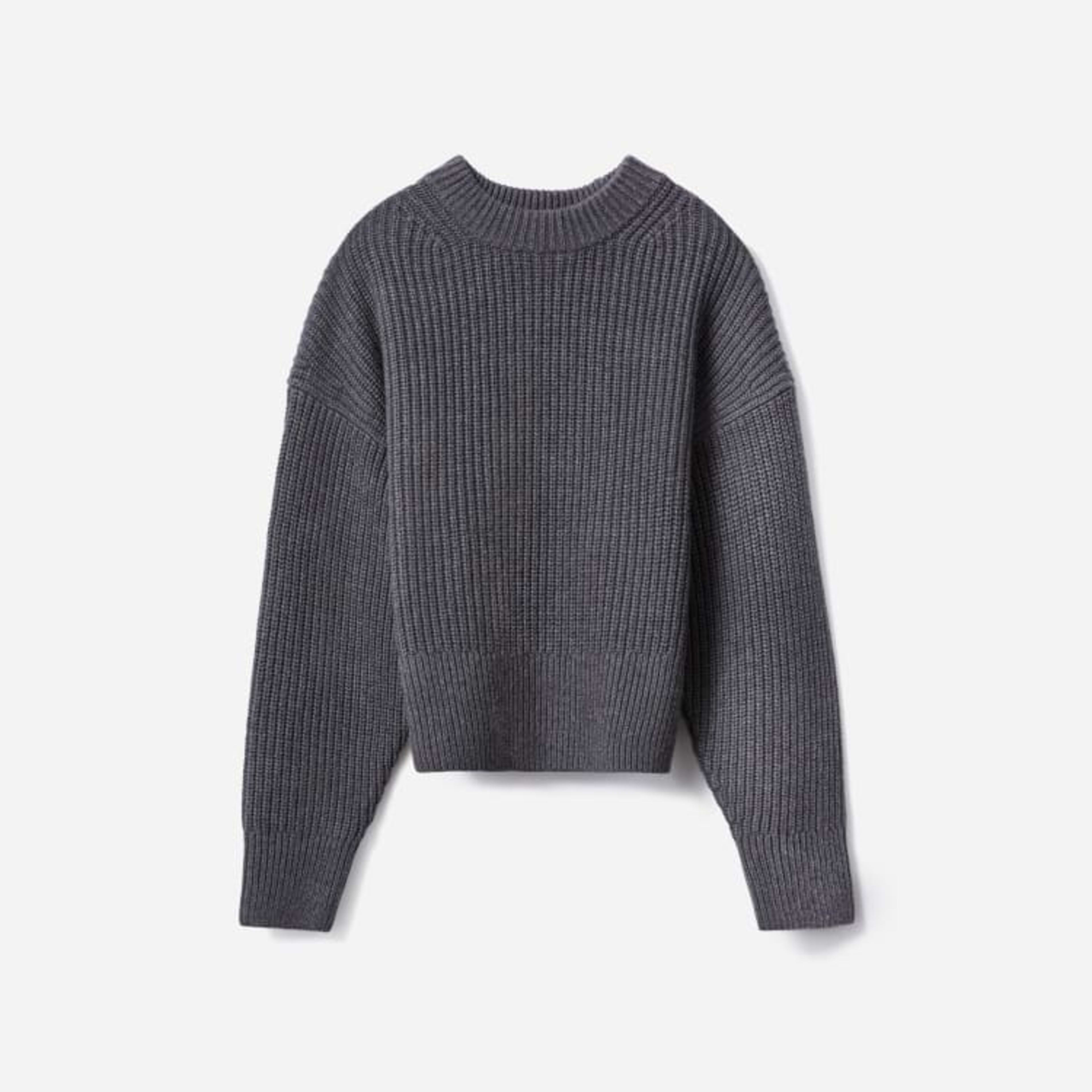 The Texture Cotton Crew Heathered Charcoal – Everlane