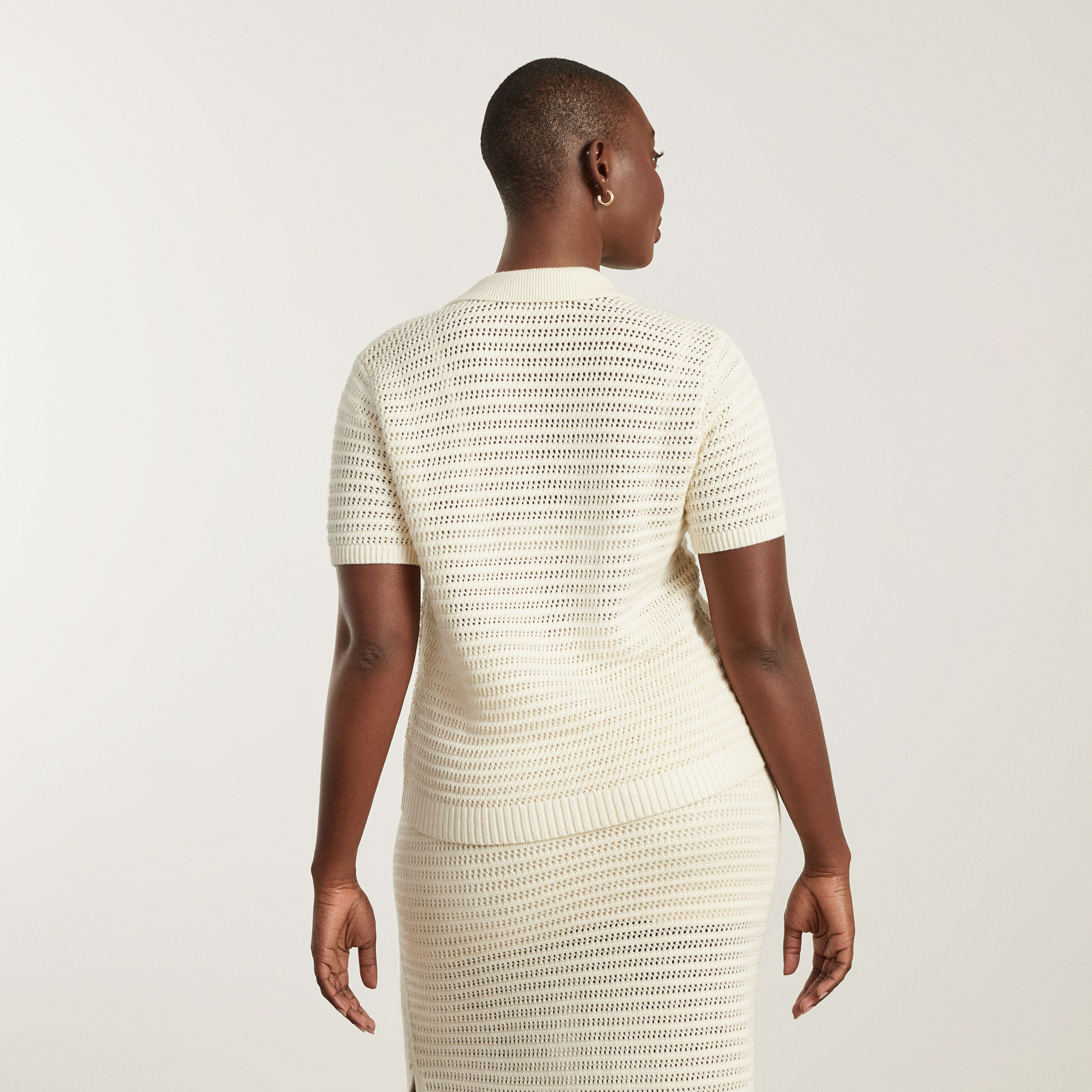 The Crochet Knit Polo Canvas Everlane