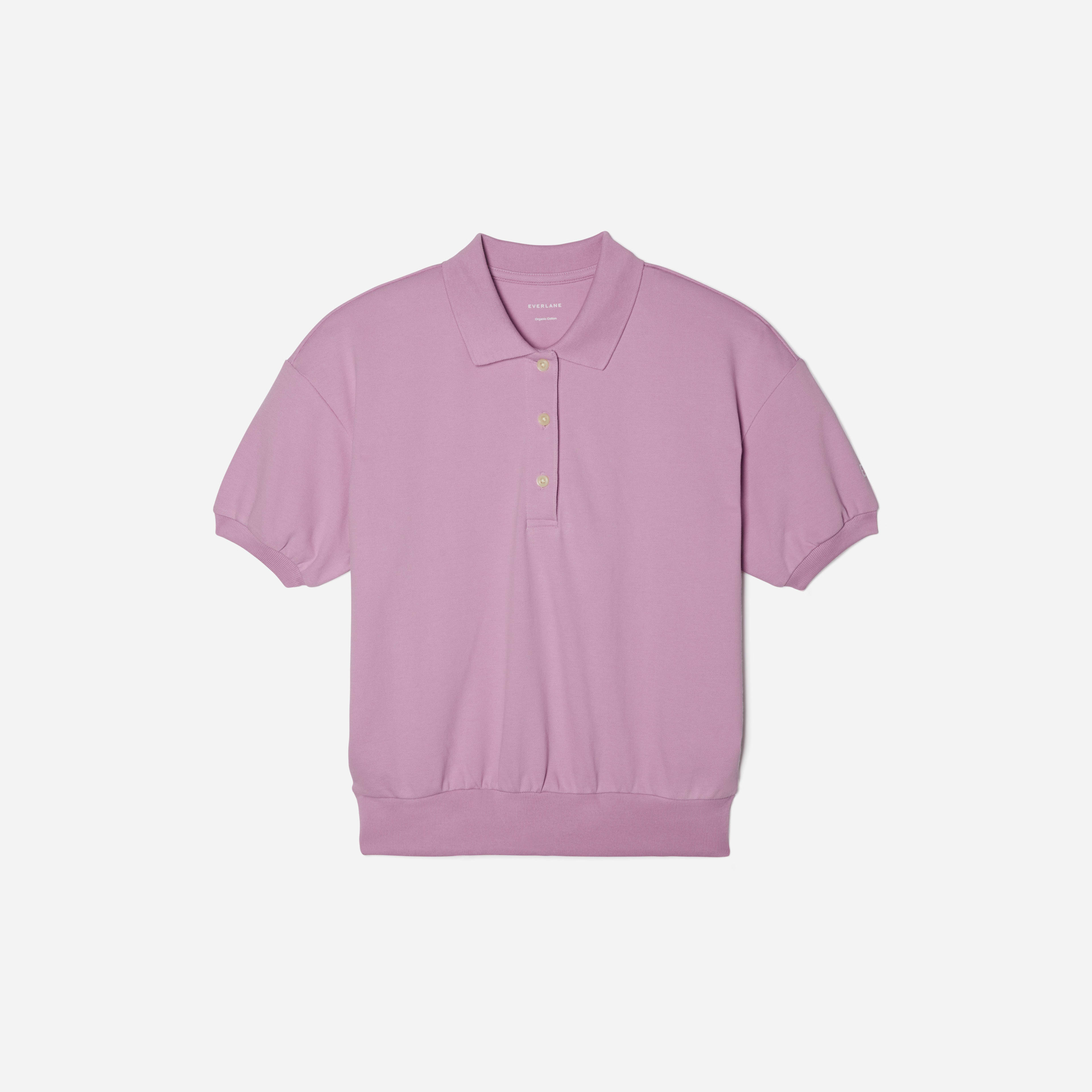 The Oversized Polo Lilac Everlane