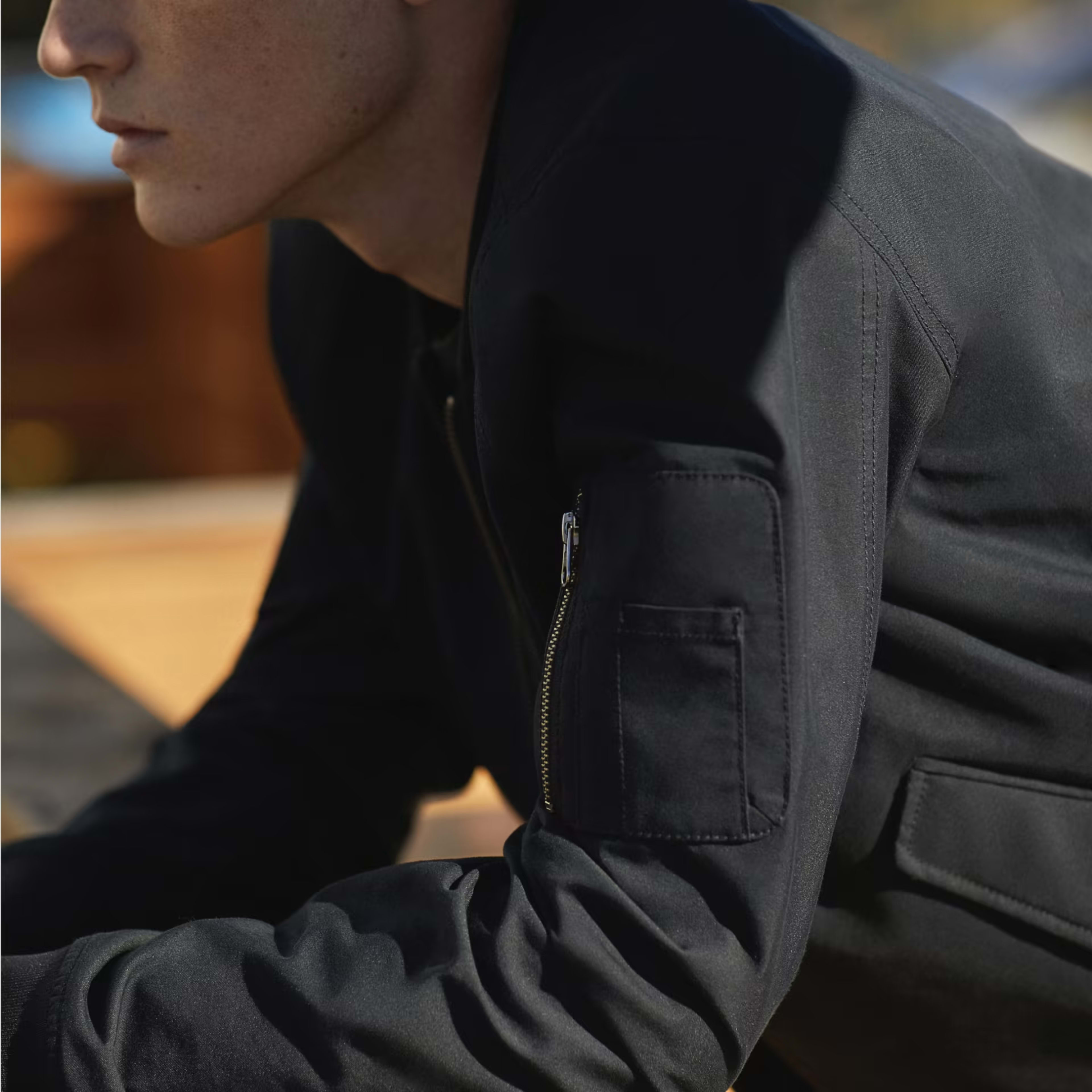 The Bomber Jacket Uniform Black Everlane