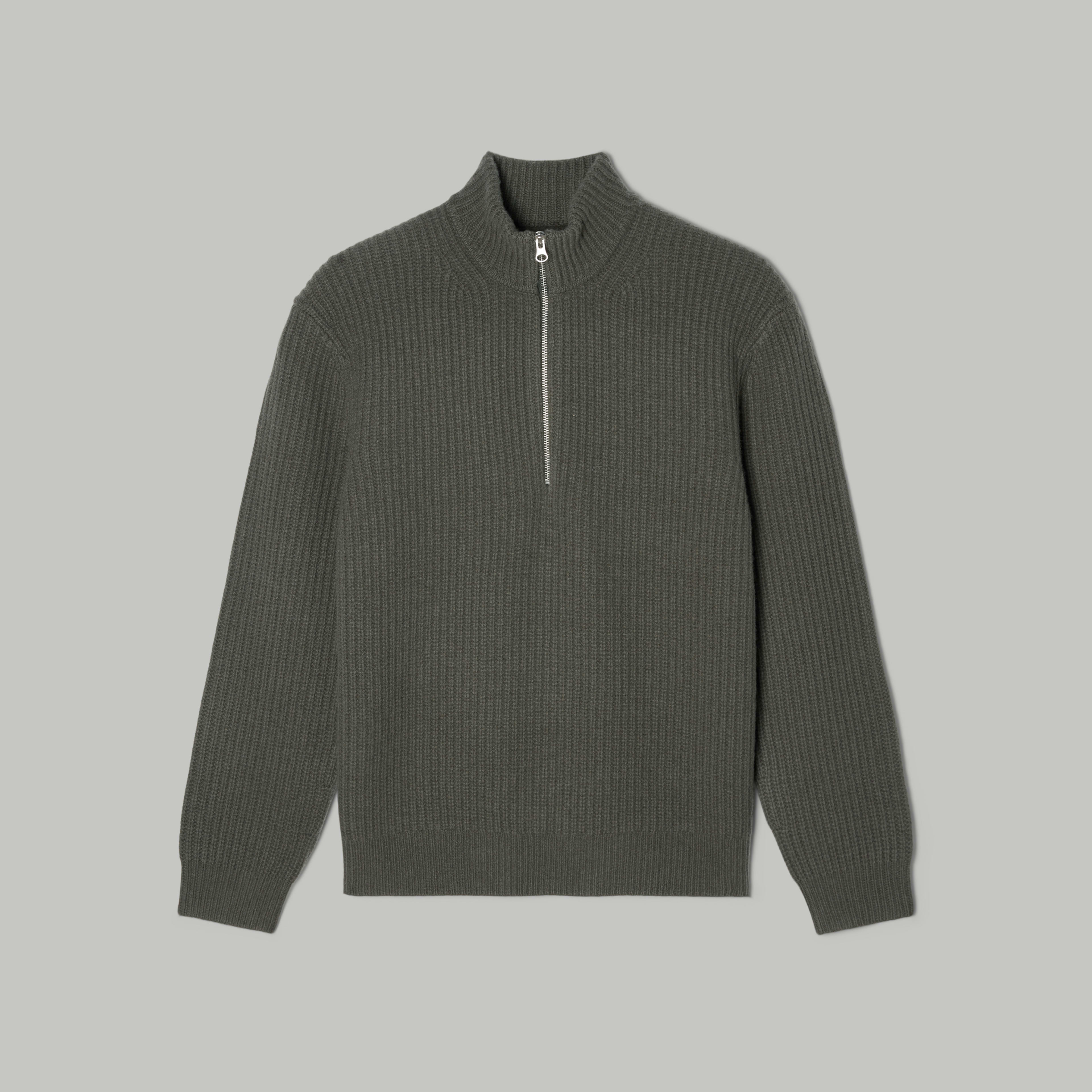 The Felted Merino HalfZip Sweater Kambaba Everlane