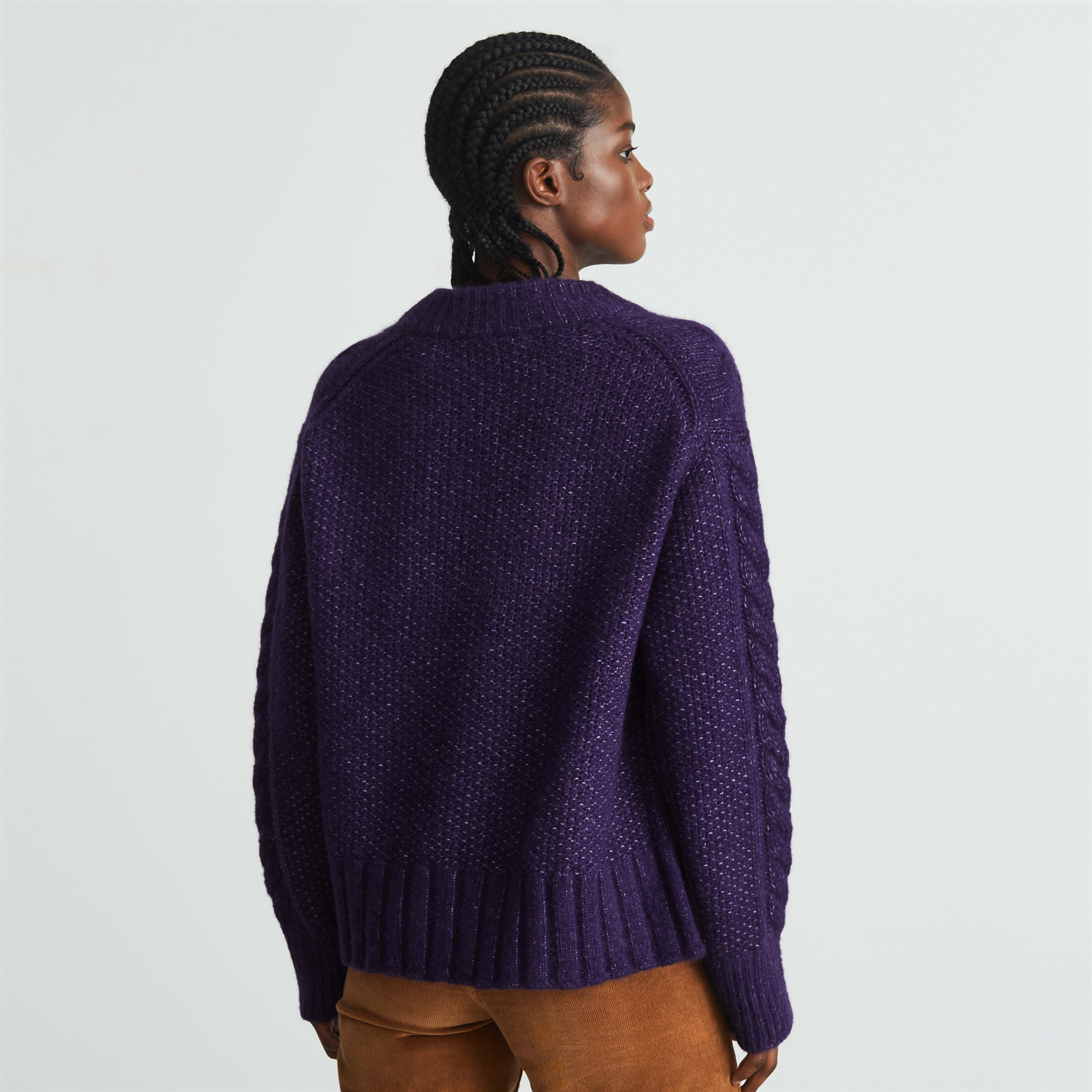 The Cloud CableKnit Crew Ink Everlane