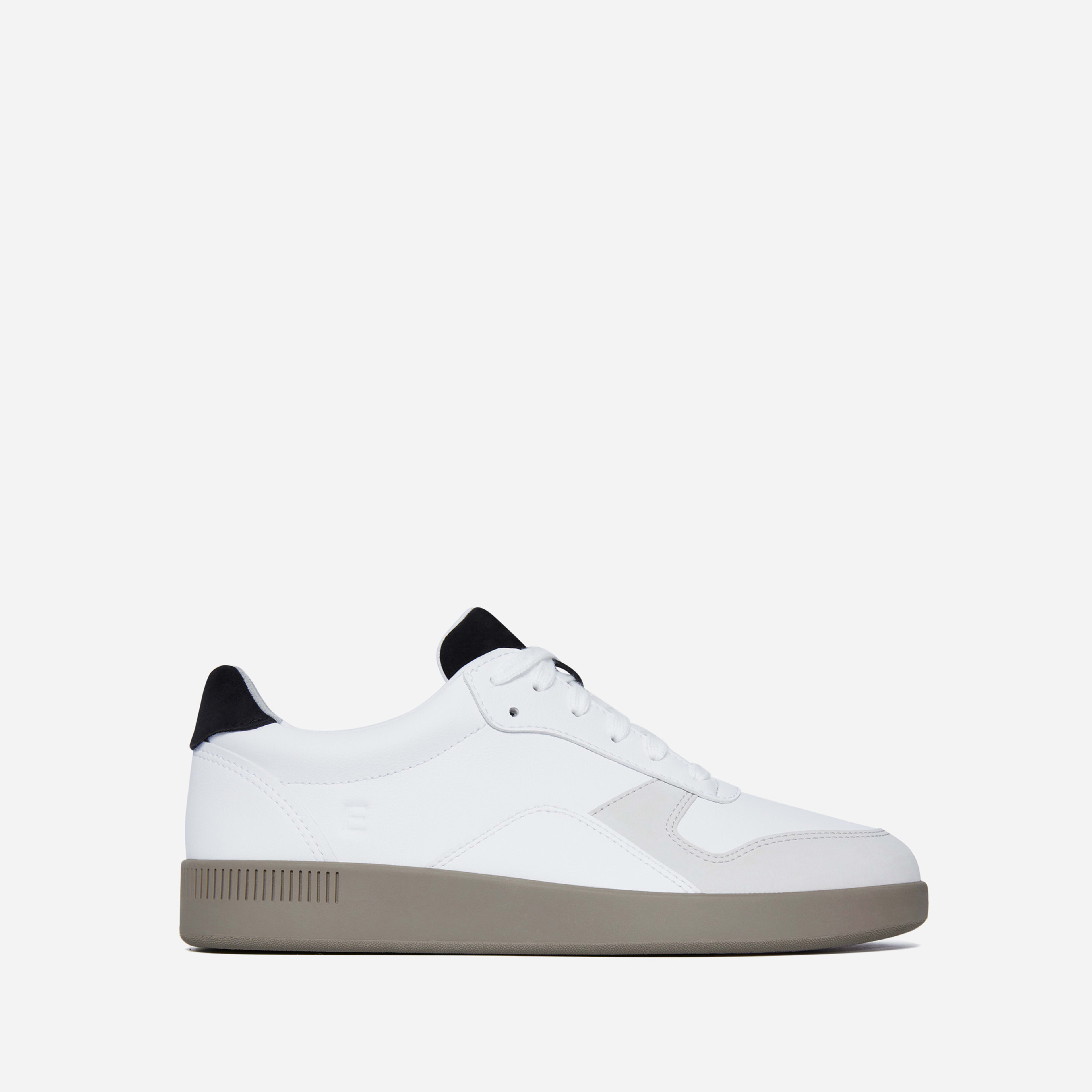 The ReLeather Court Sneaker White / Smoke Everlane