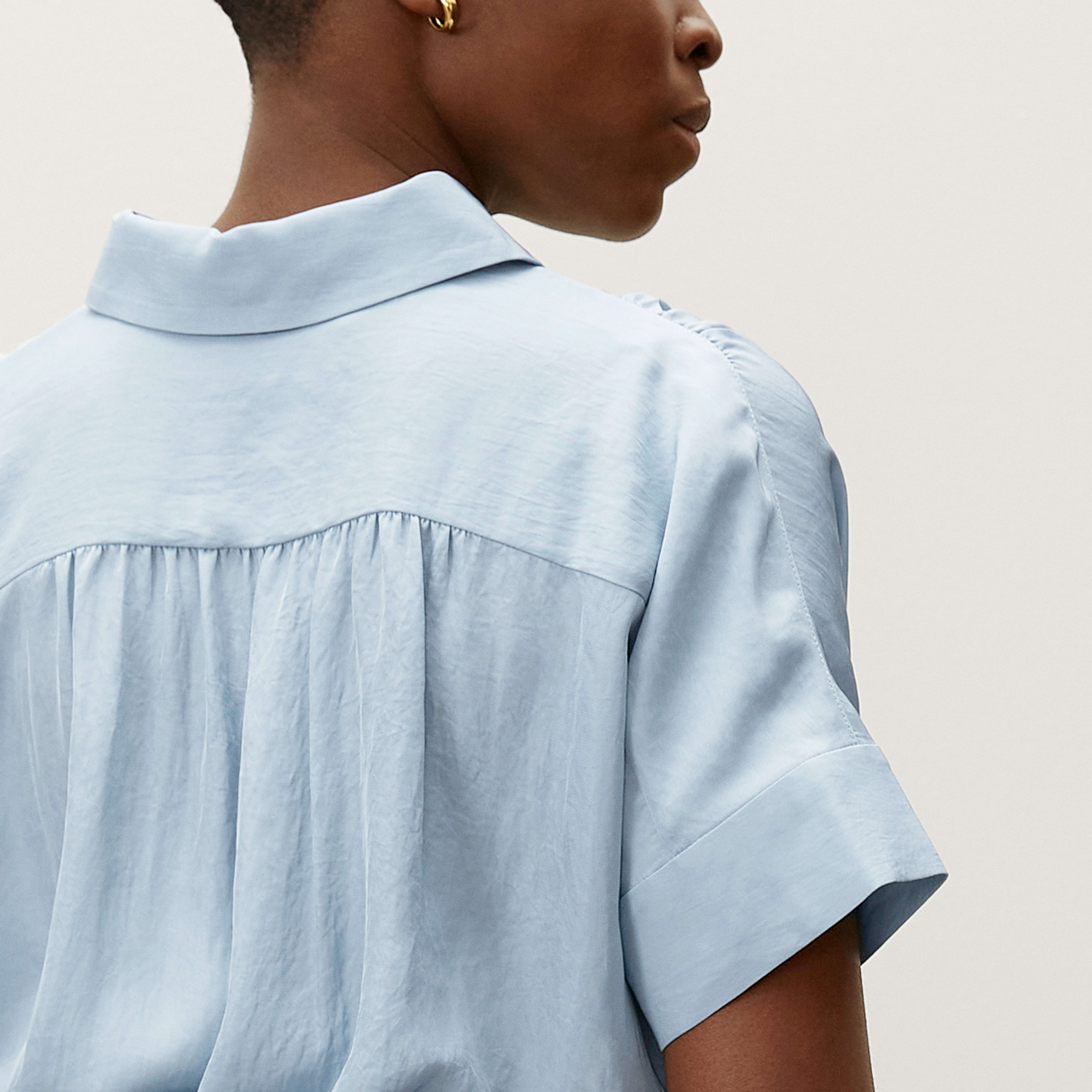 The Japanese GoWeave Light Square Shirt Seaglass â Everlane