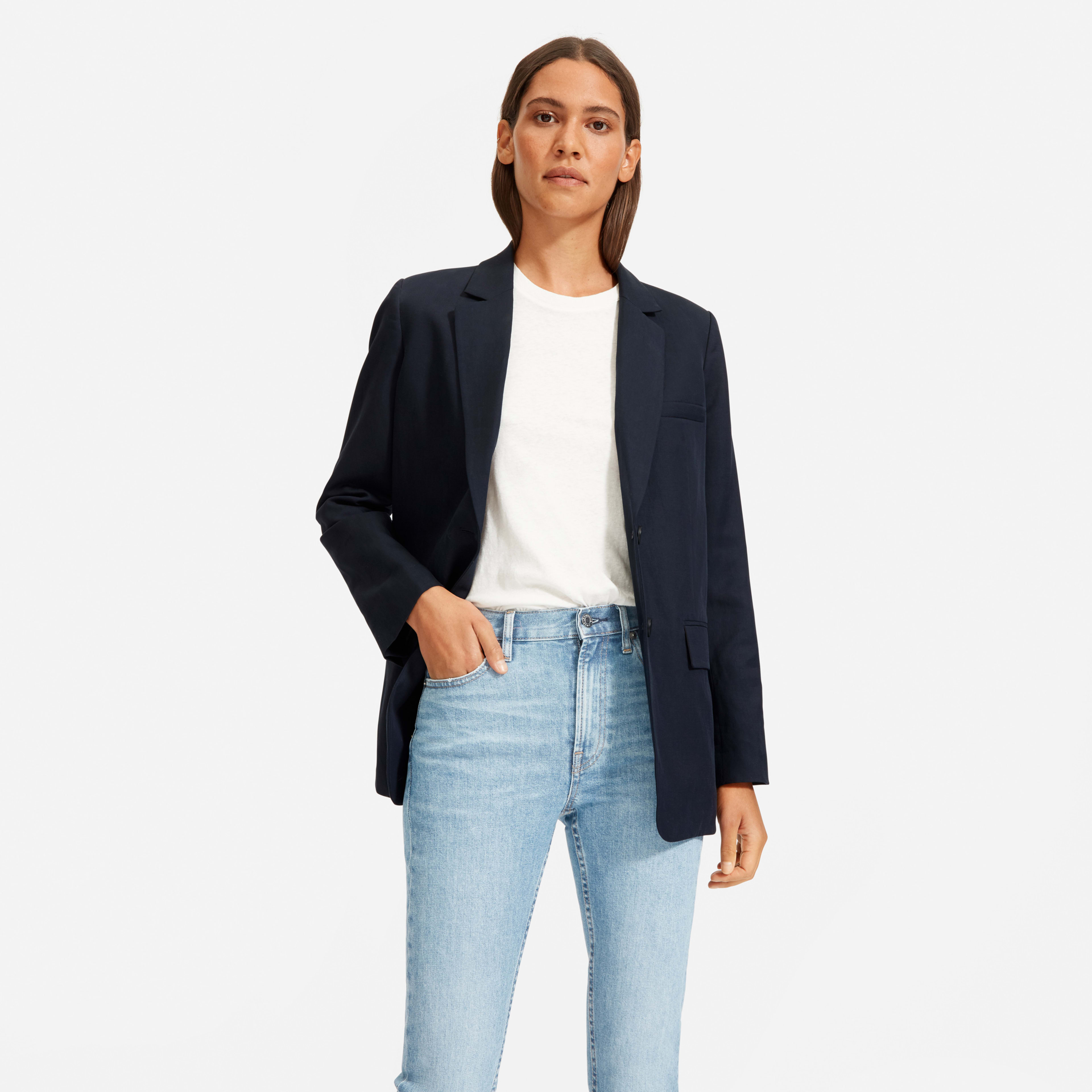 The Kick Crop Jean Light Blue Wash Everlane