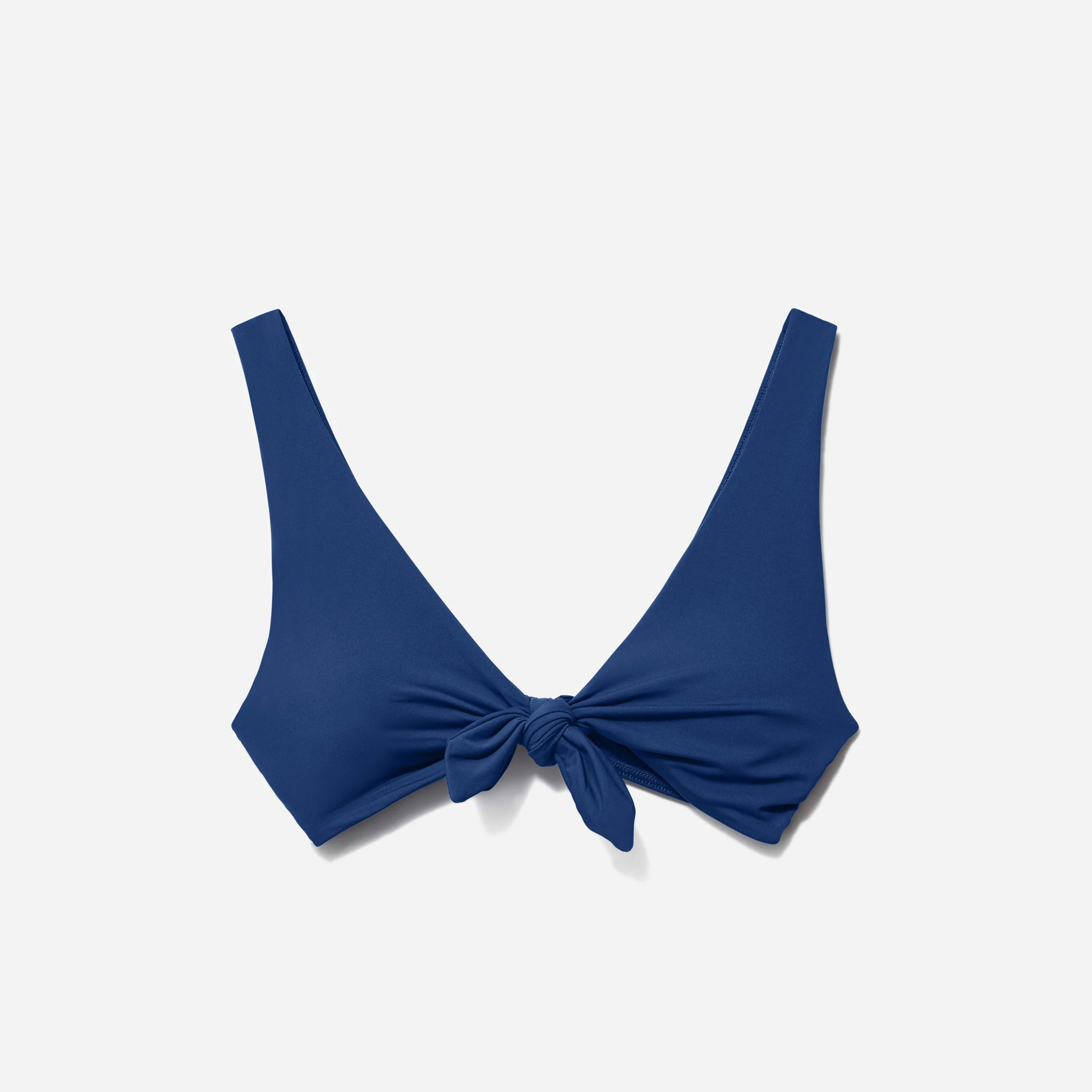 The Tie-Front Bikini Top Blue Dusk – Everlane