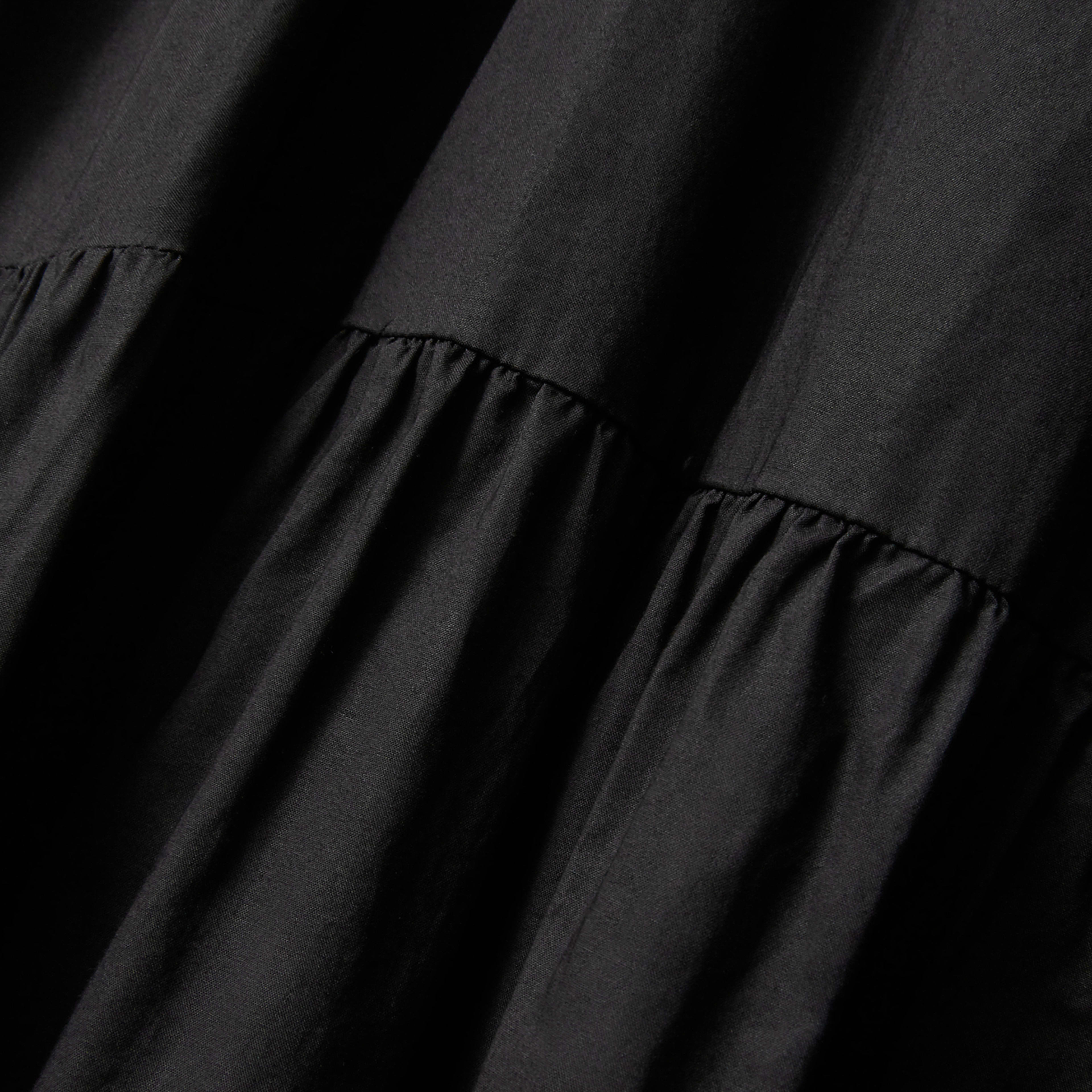 The Tiered Cotton Dress Black – Everlane