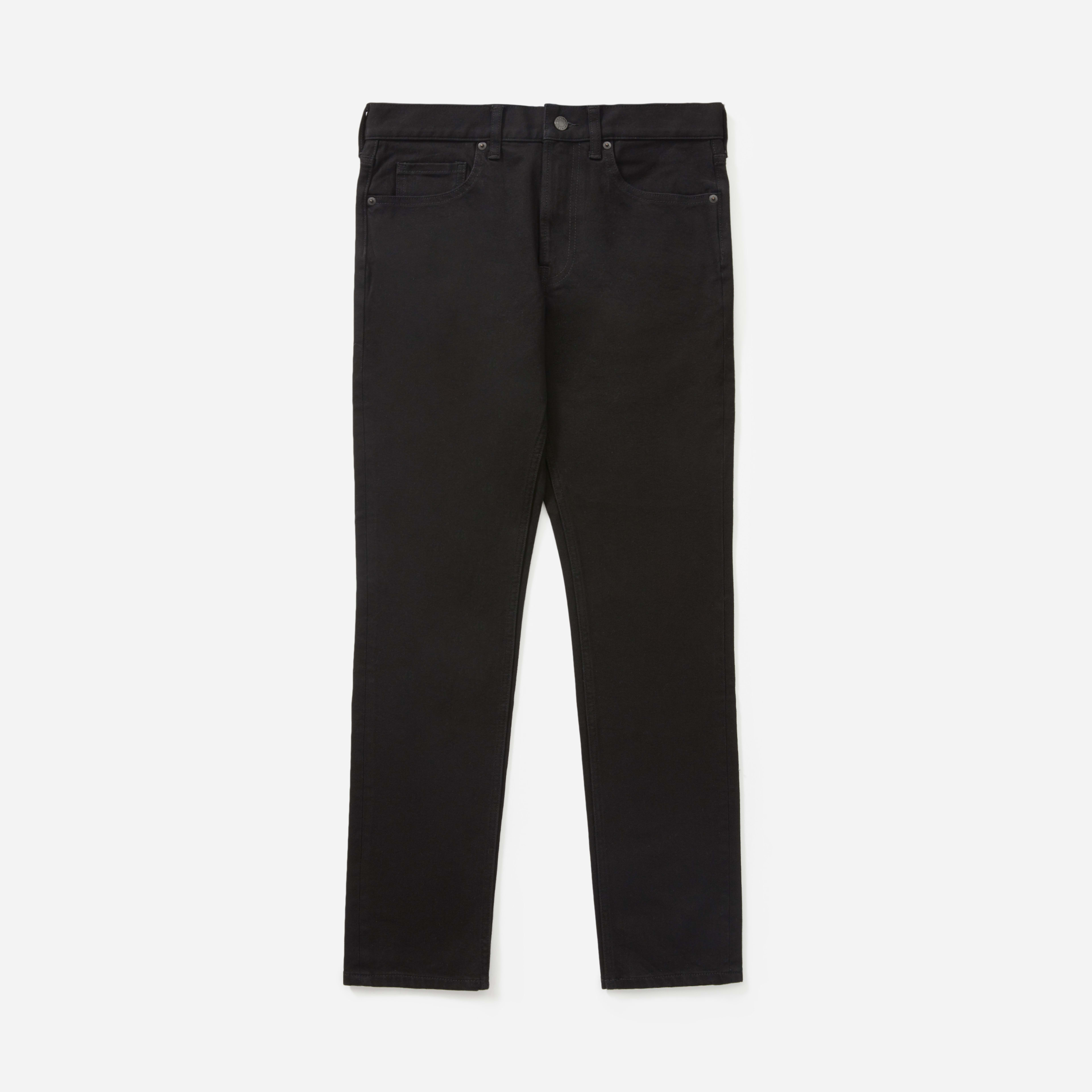 The Slim 4Way Stretch Organic Jean Uniform Black Everlane