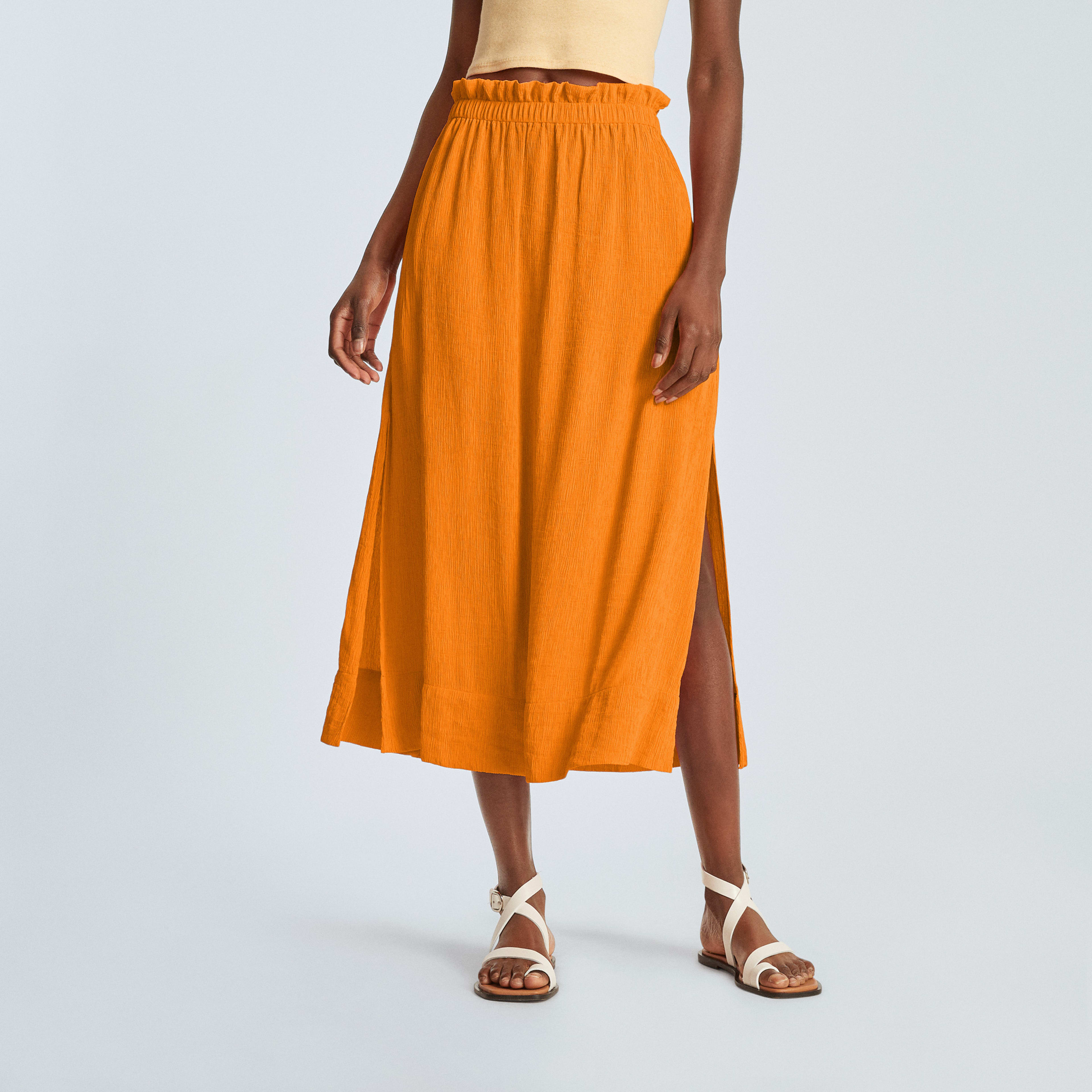 The Naia™ Ripple Skirt Turmeric – Everlane
