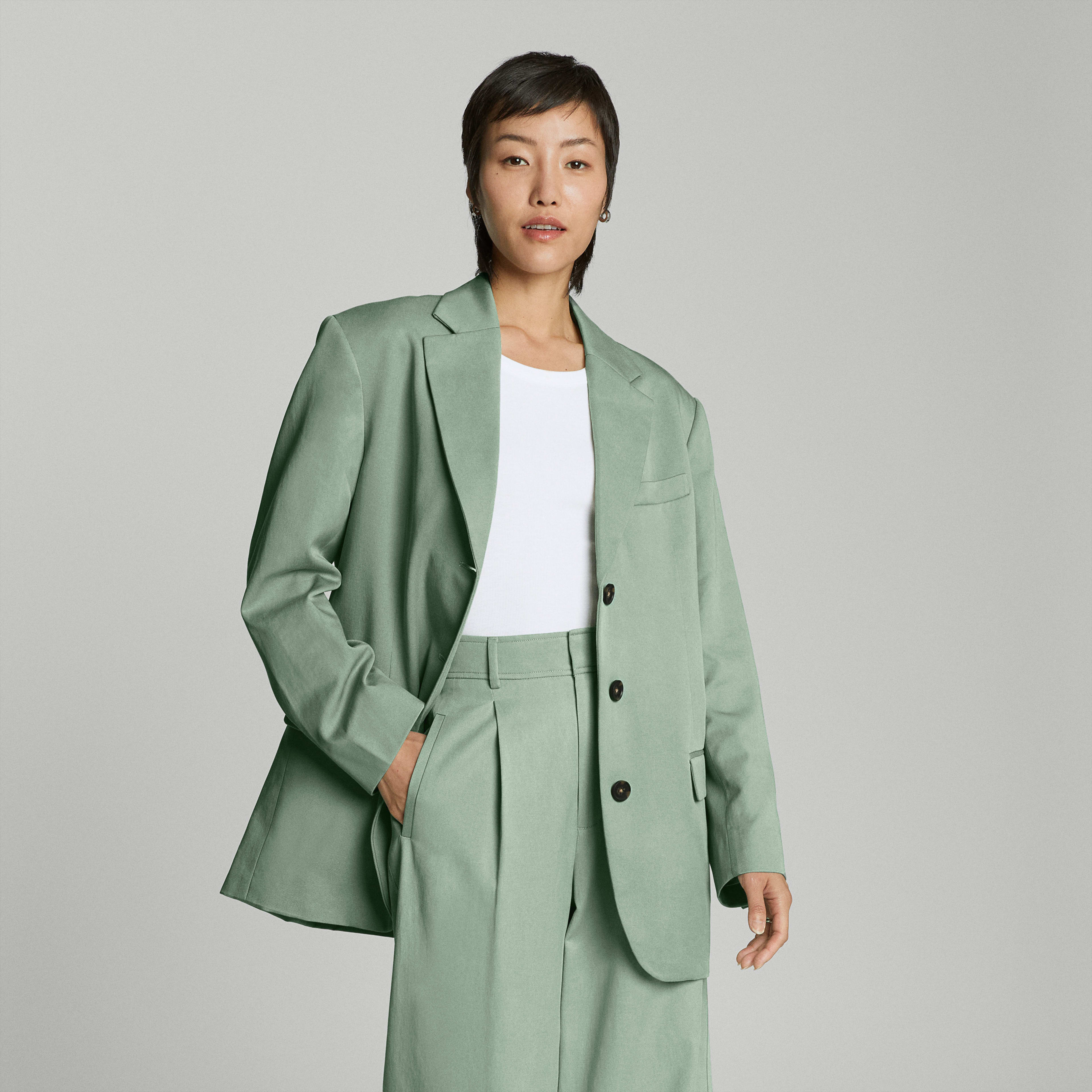 Women's '80s Blazer by Everlane in Green, Size 0