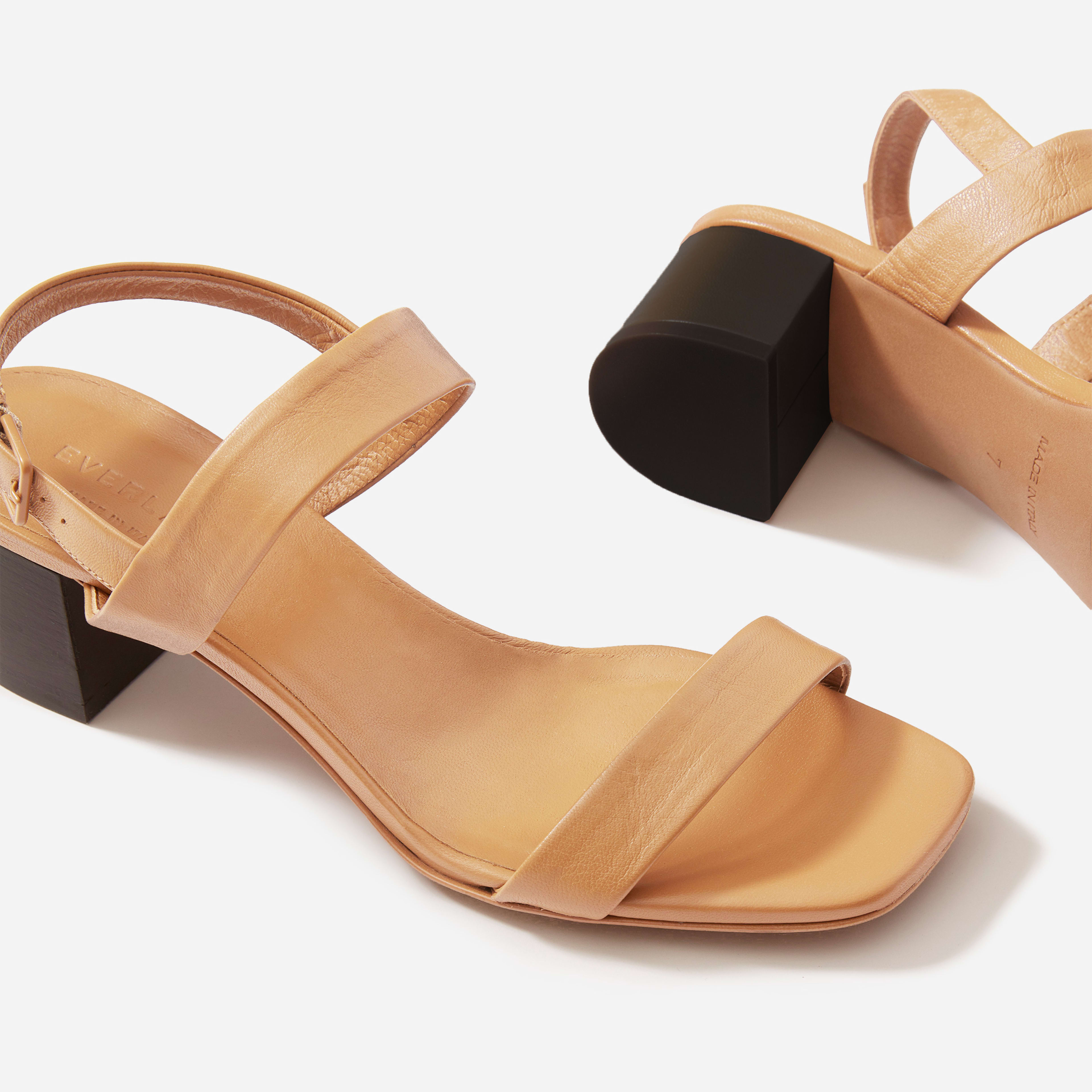 block heel 2 strap sandals