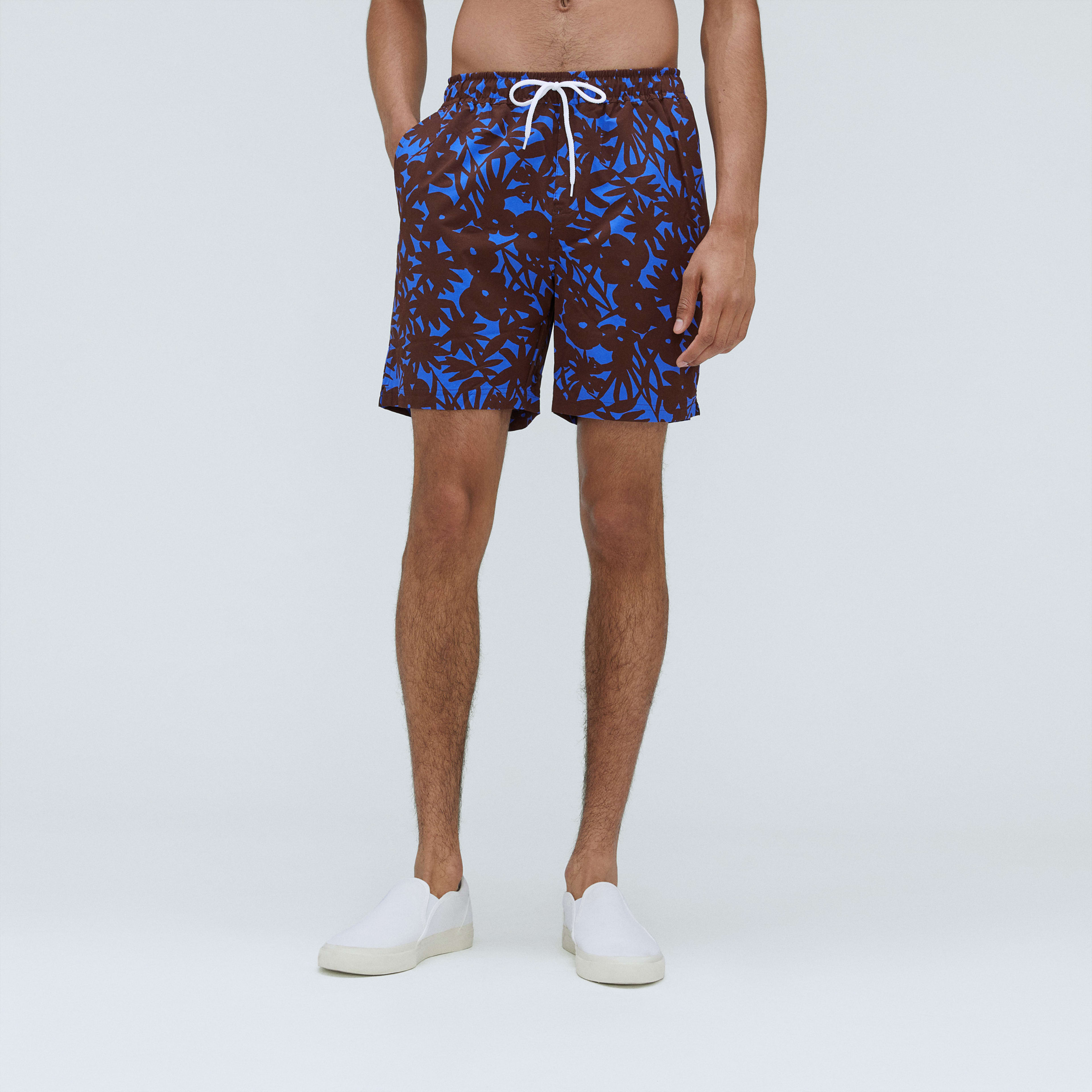 The ReNew Swim Short Chicory Floral Everlane
