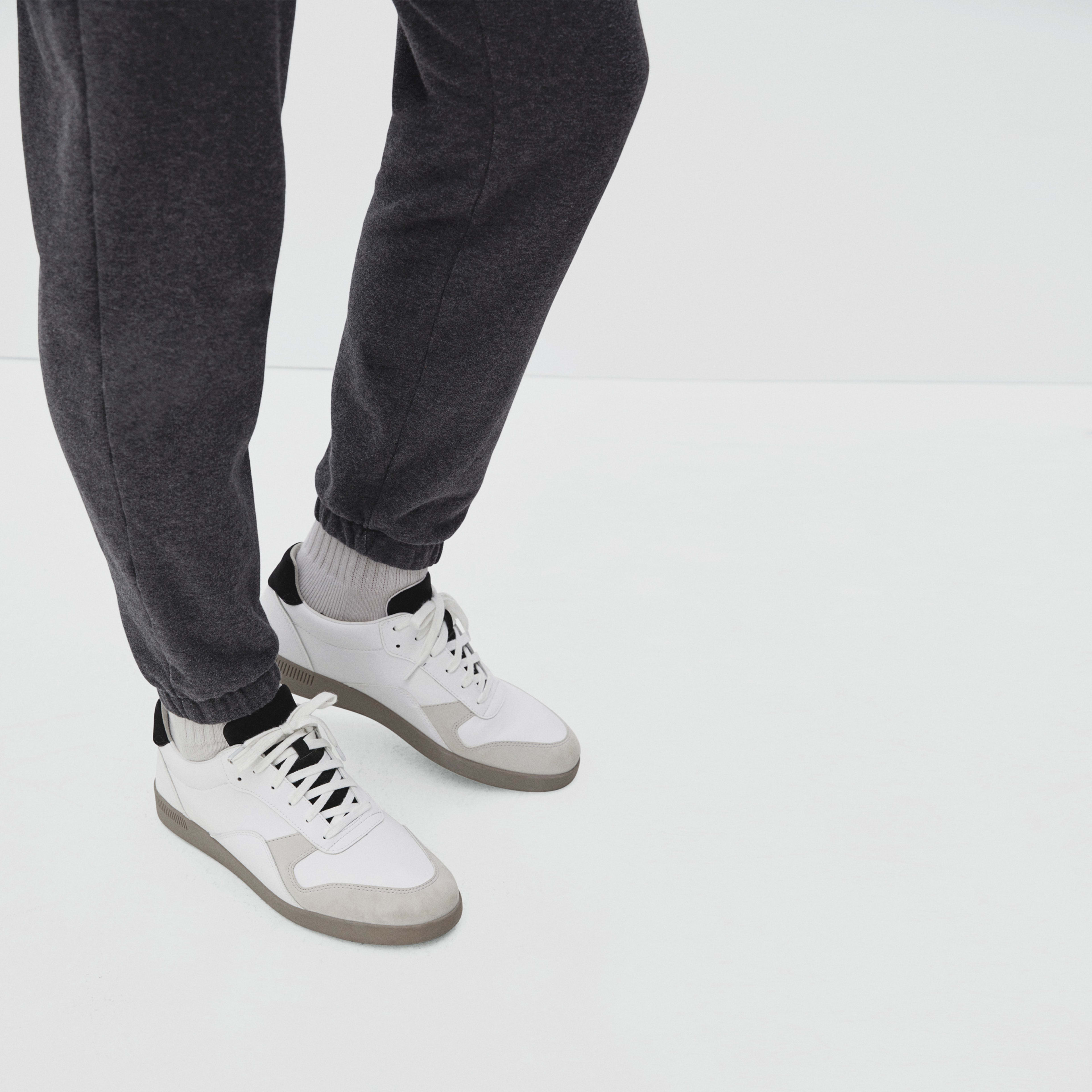 The ReLeather® Court Sneaker White / Smoke Everlane