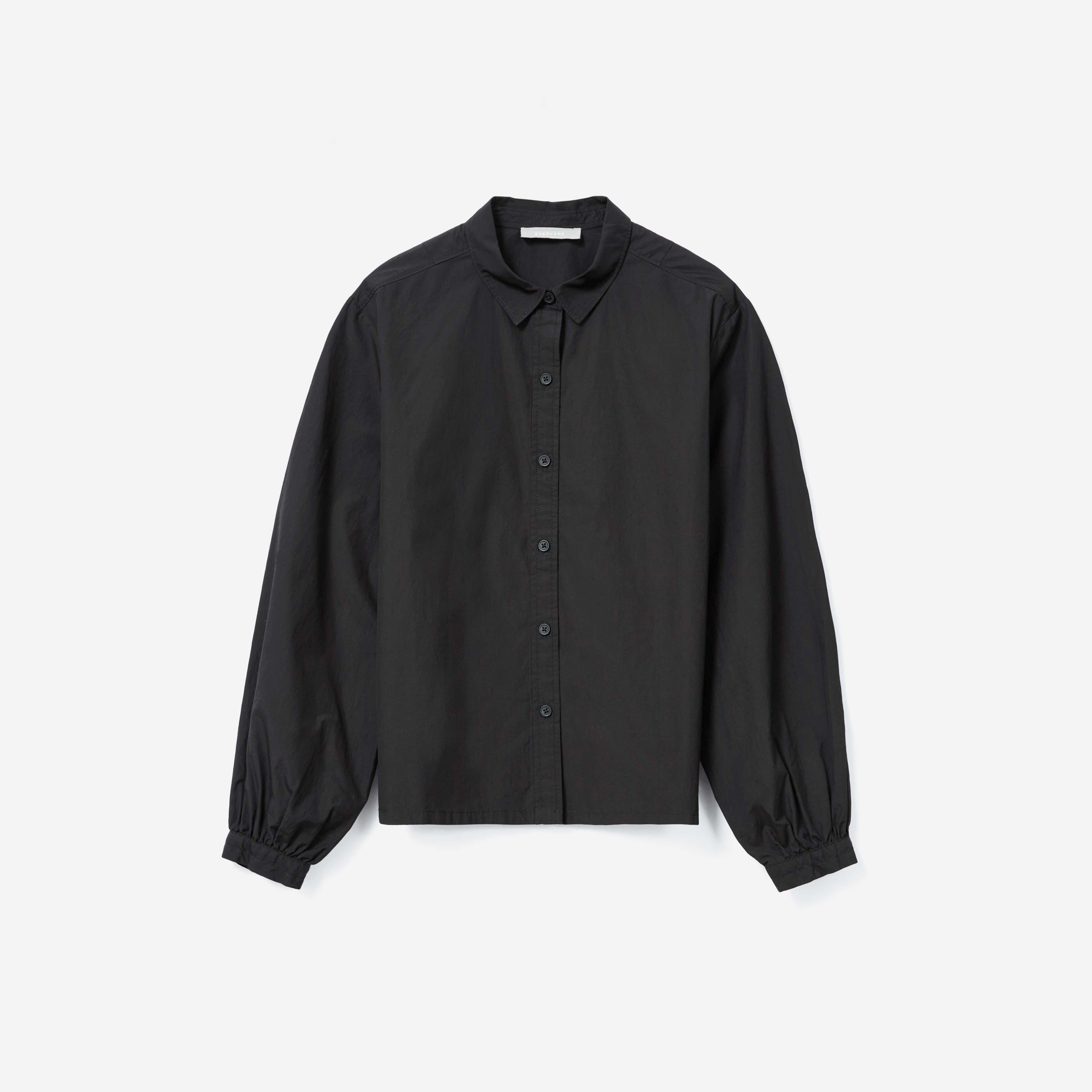 The Organic Cotton Prep Shirt Black – Everlane