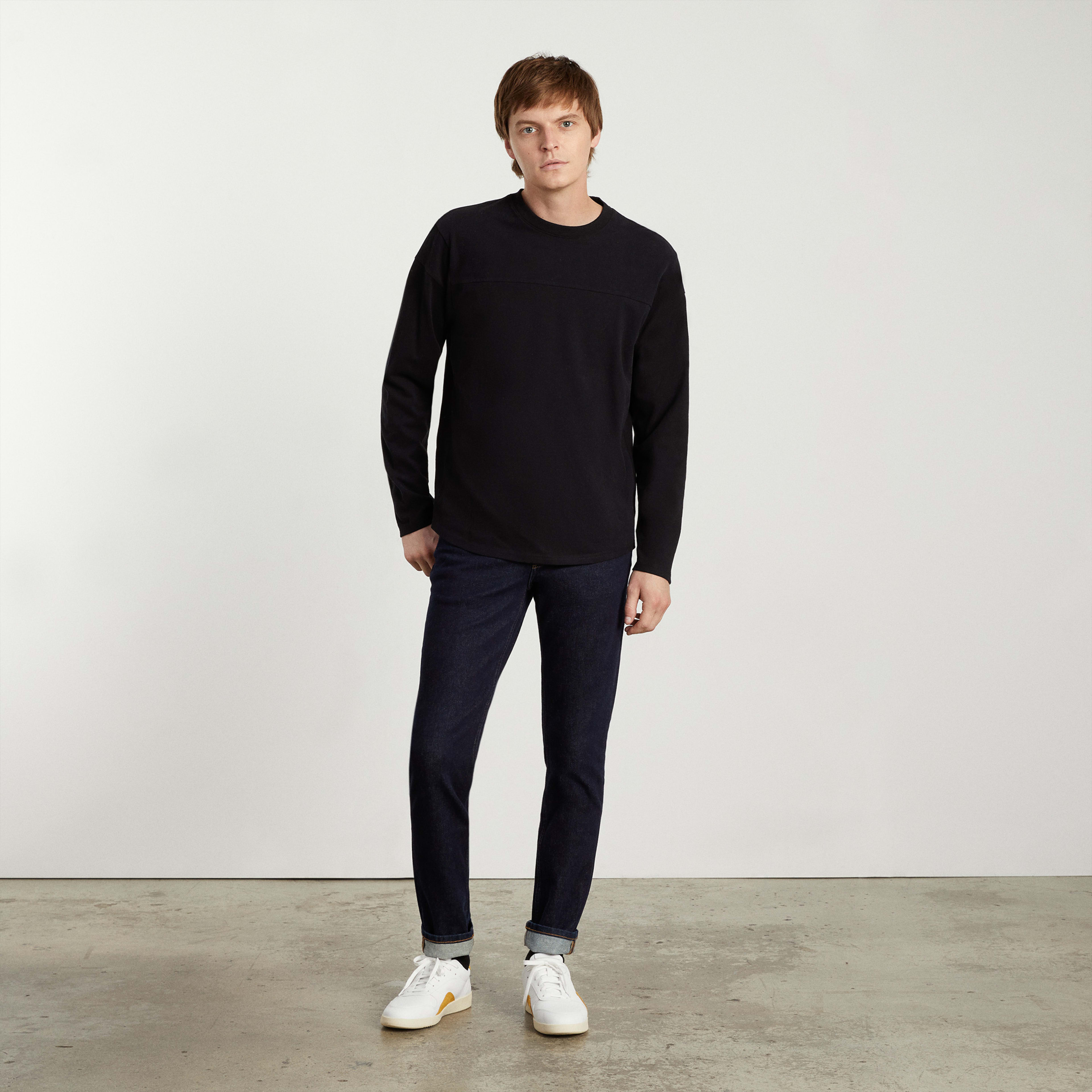The Slim 4Way Stretch Organic Jean Uniform Medium Indigo Everlane