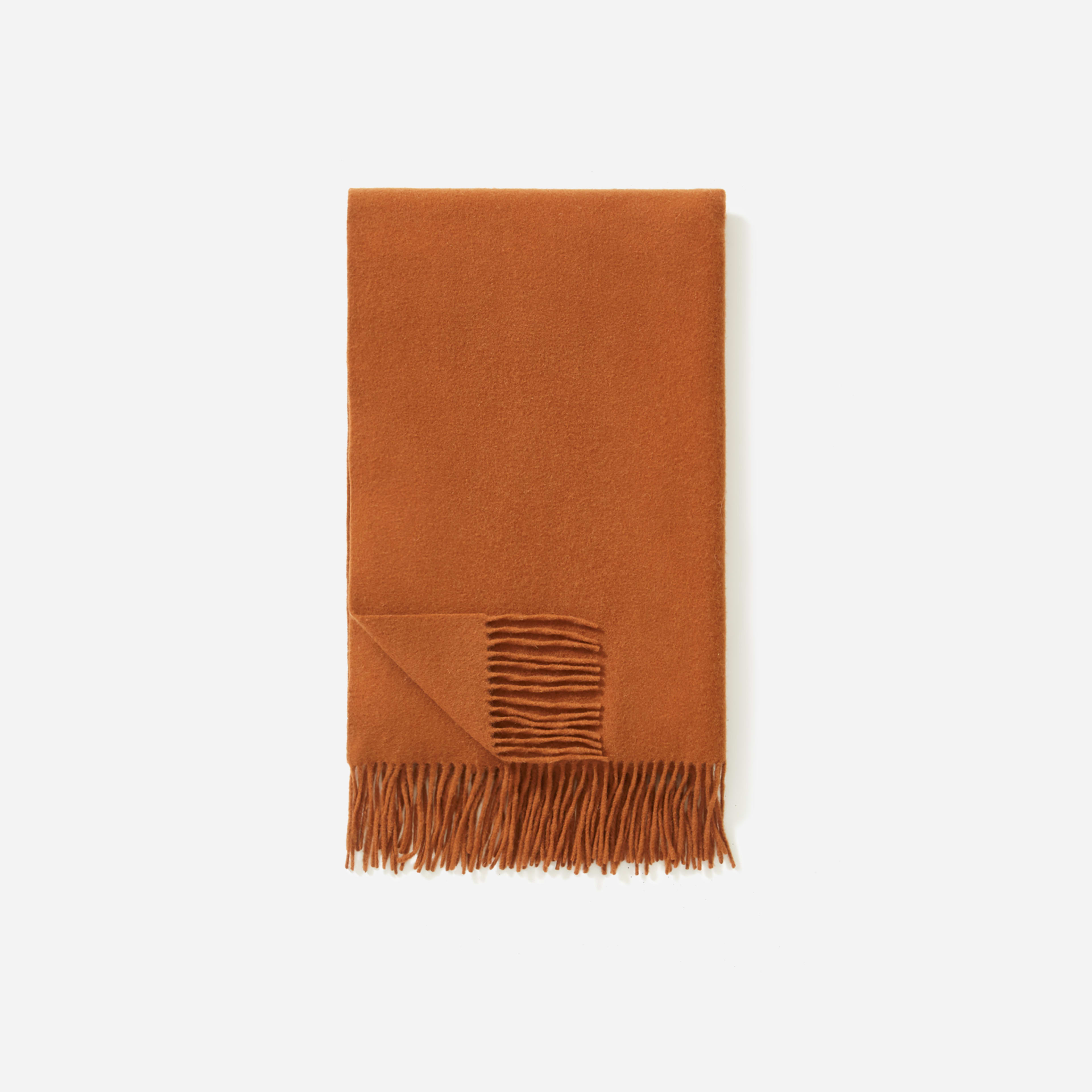 The WoolCashmere Blanket Scarf Cider Everlane
