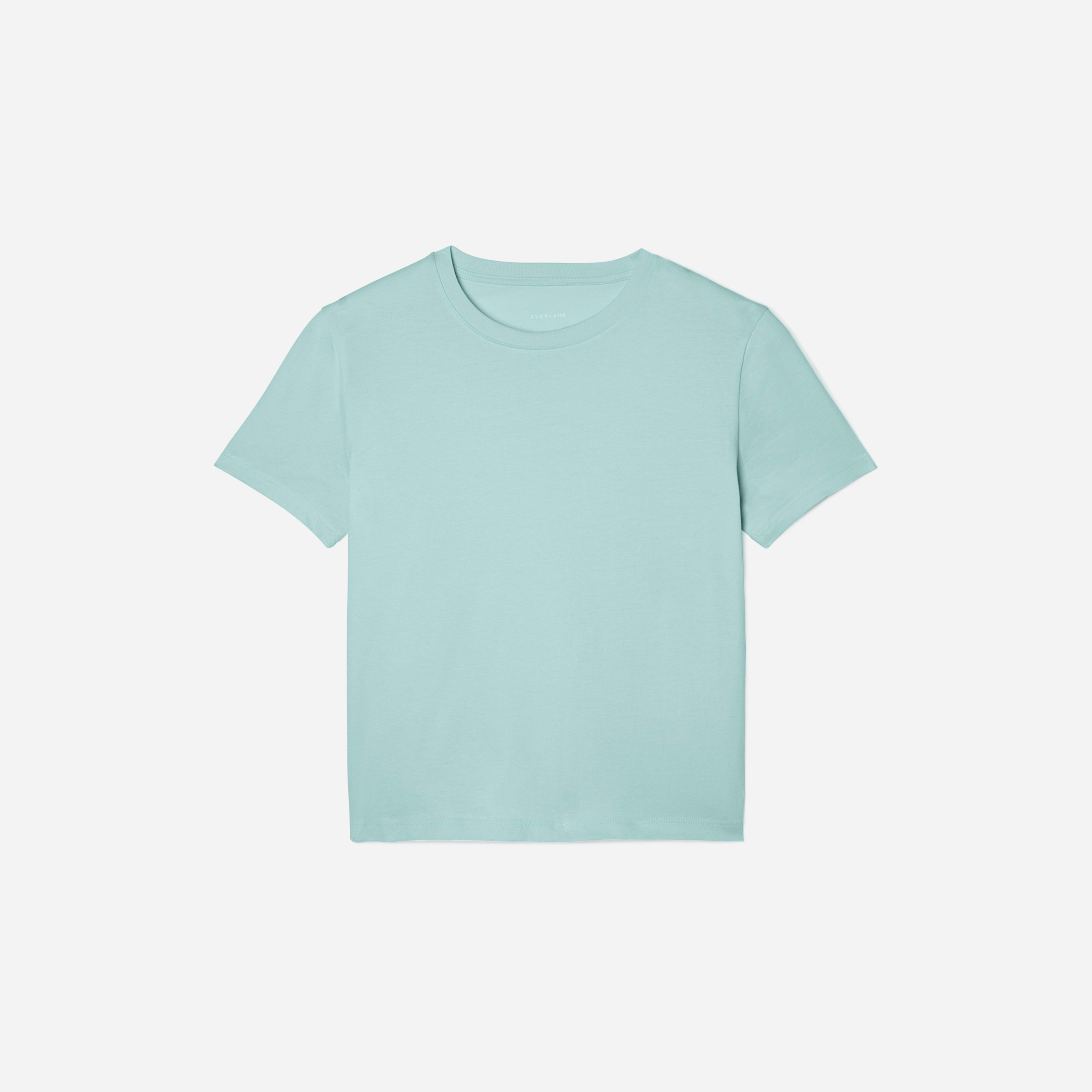 The Organic Cotton Box-Cut Tee Ice Blue – Everlane