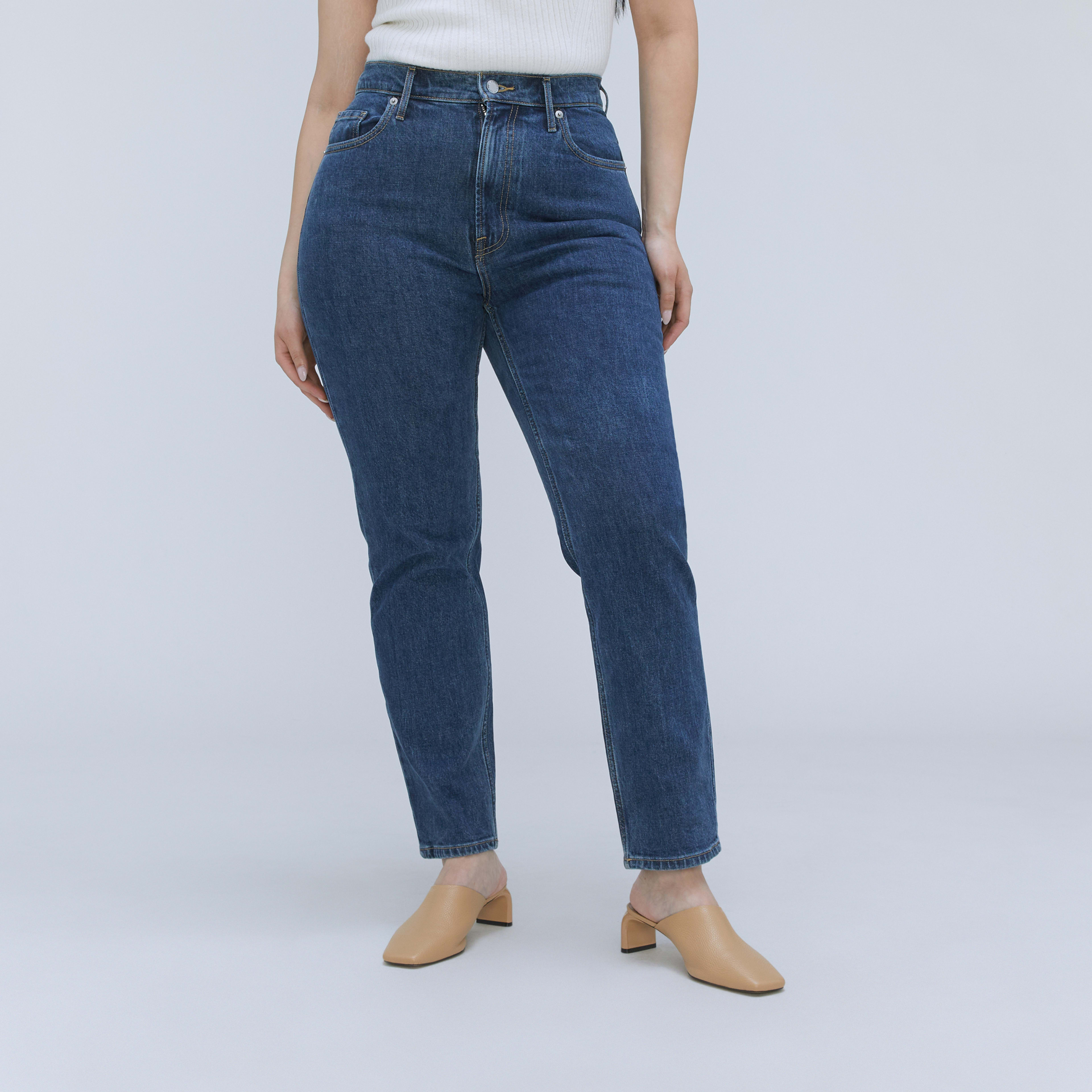 The Original Curvy CheekyÂ® Jean Washed Midnight â Everlane