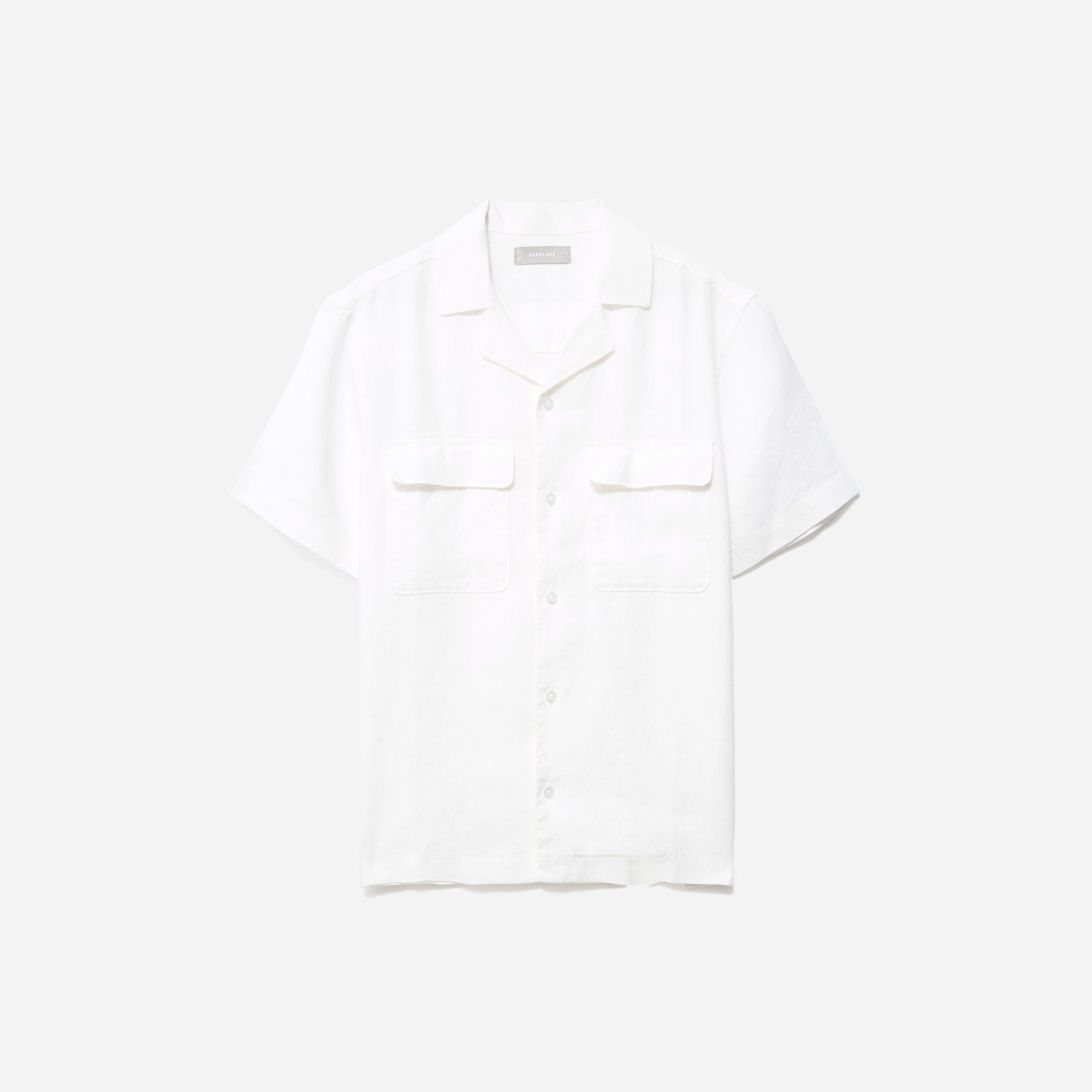 The Linen Camp Shirt White Everlane