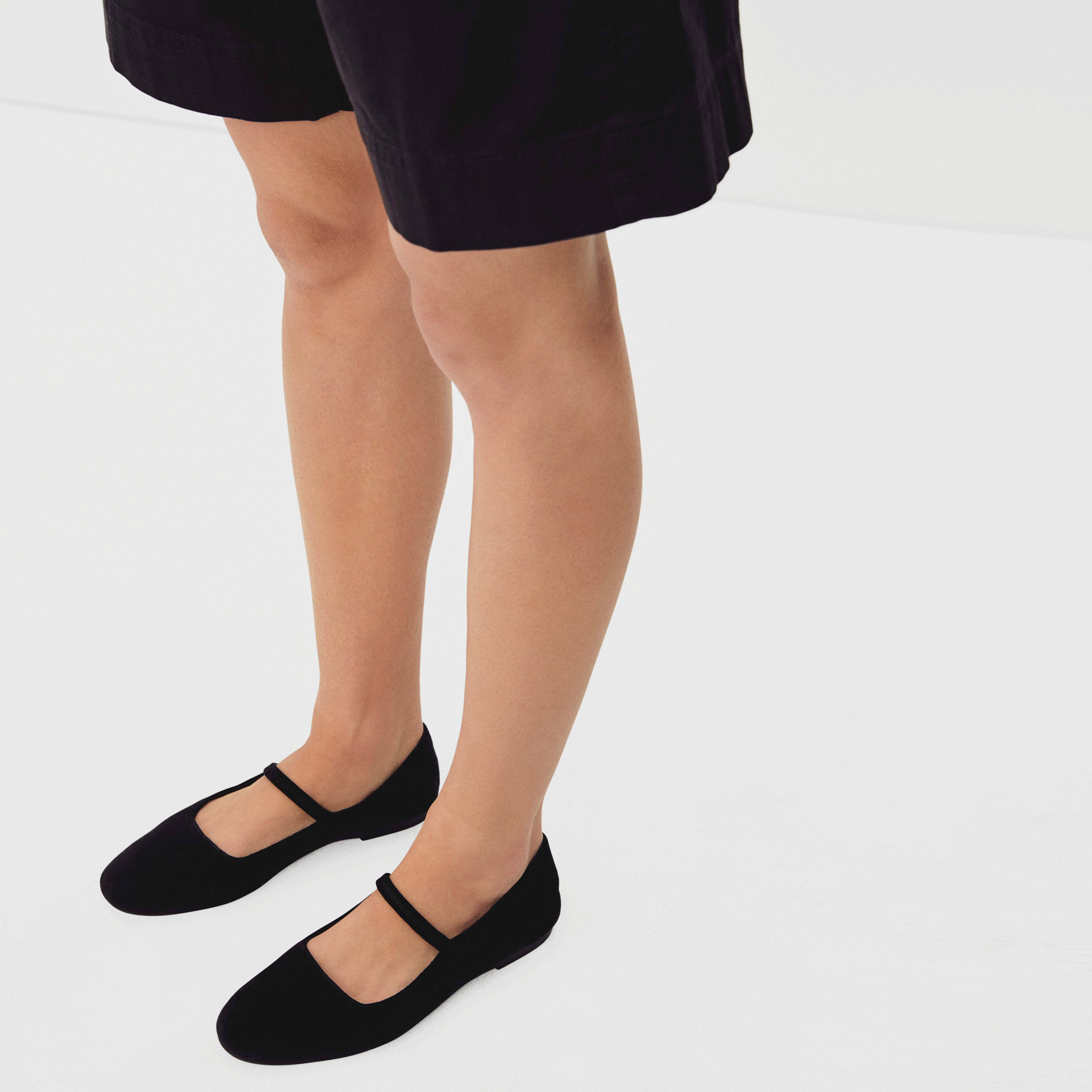 black velvet mary janes