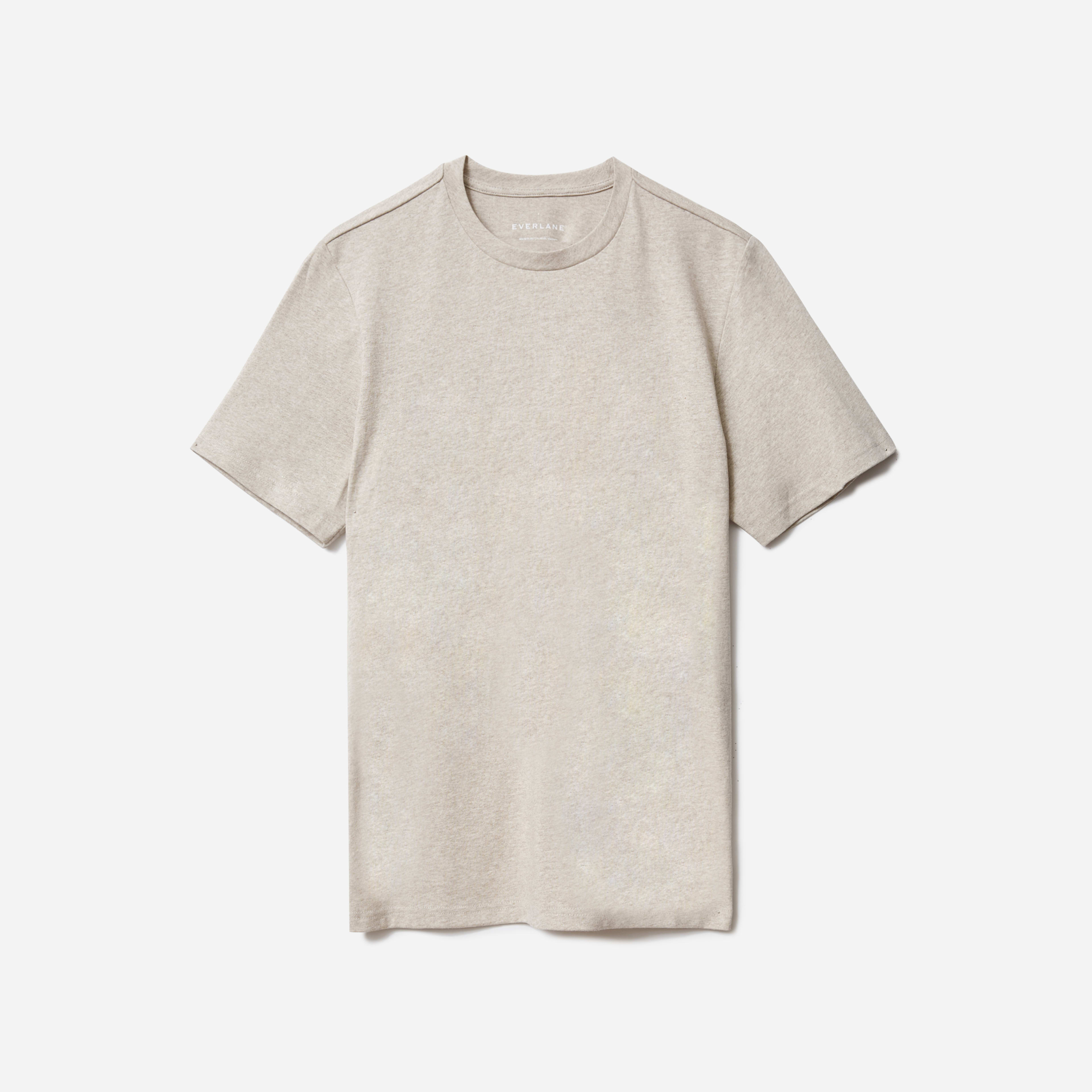 The PremiumWeight Crew Uniform Heather Oatmeal Everlane