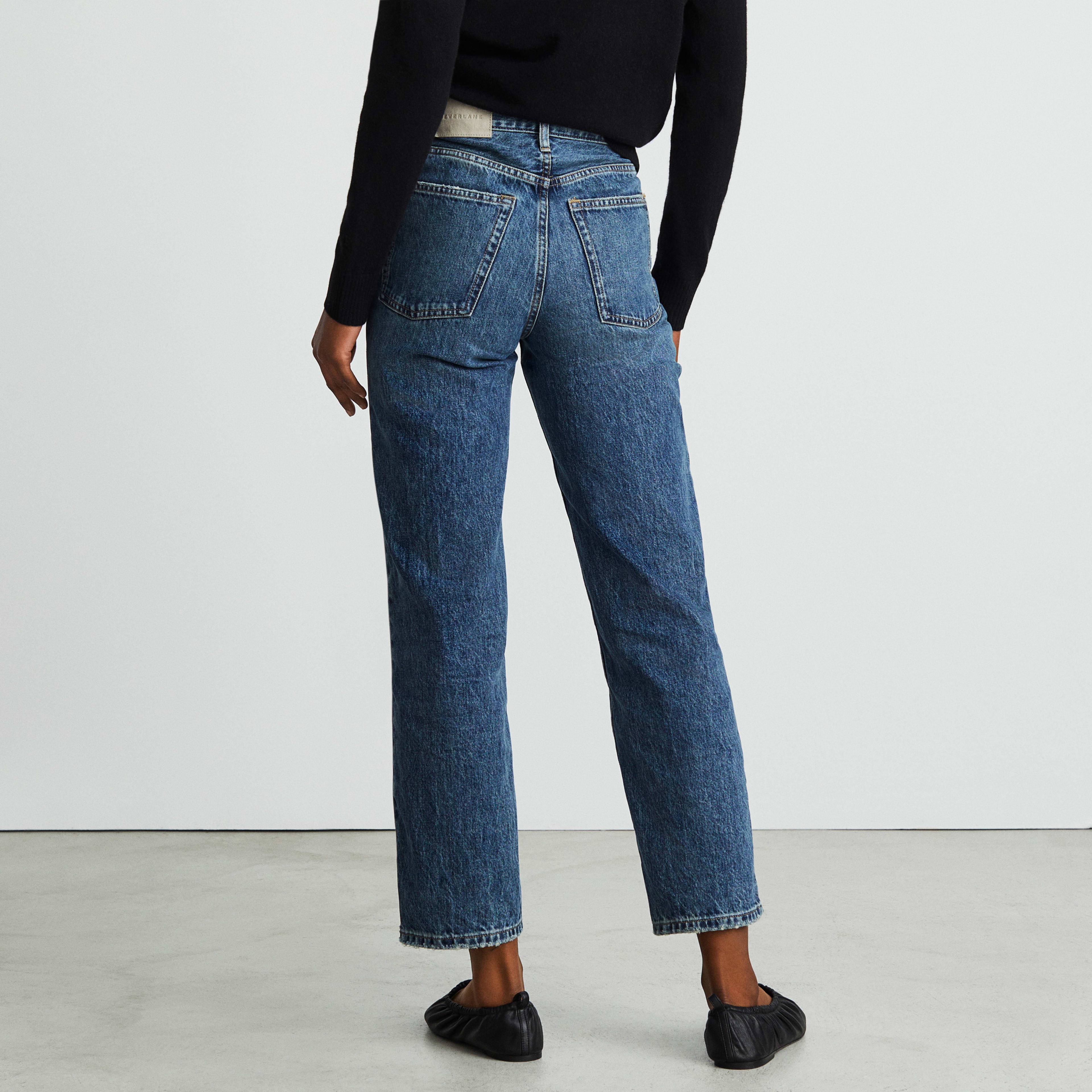 The Rigid WayHigh Jean WornIn Blue Everlane