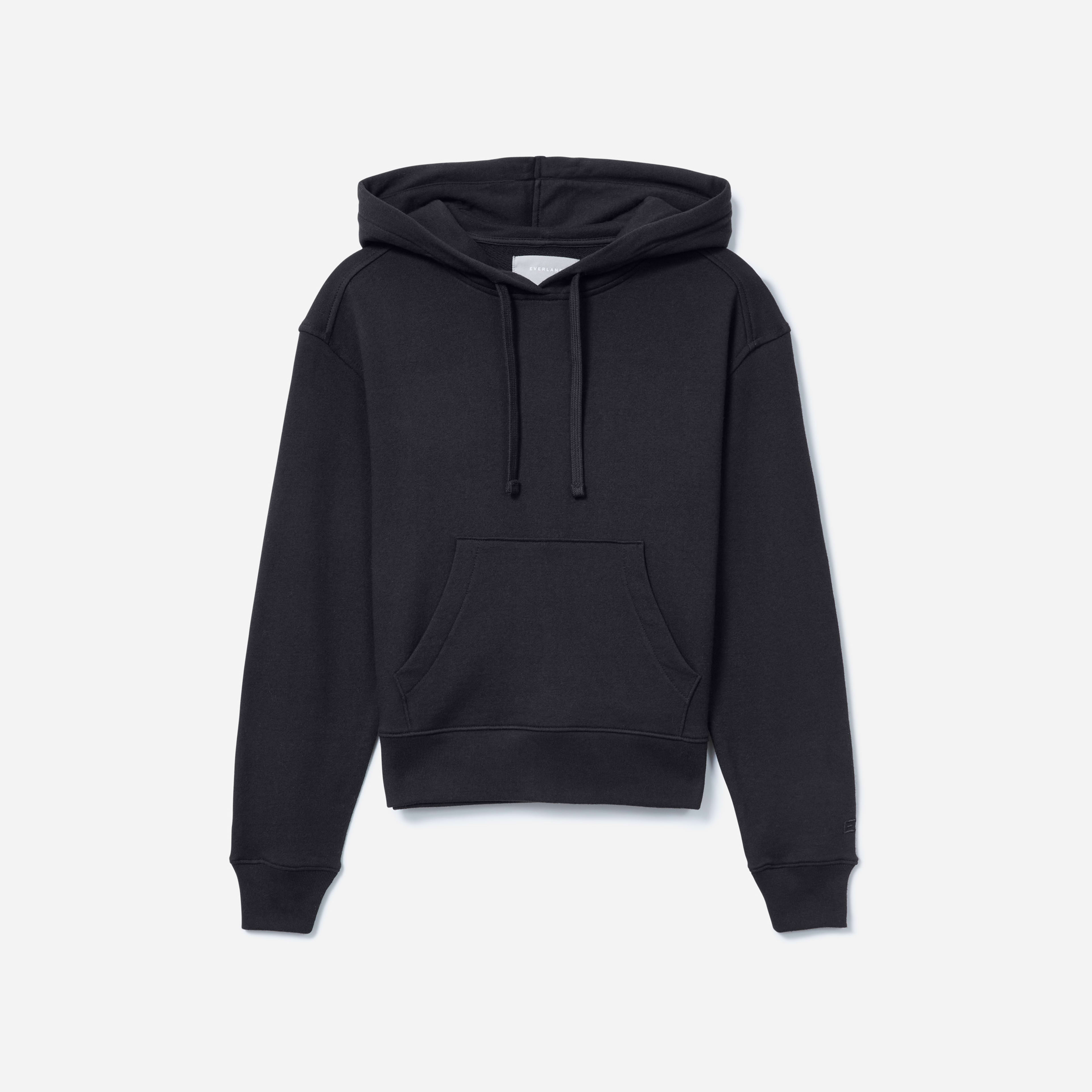 The Lightweight French Terry Hoodie Washed Black – Everlane