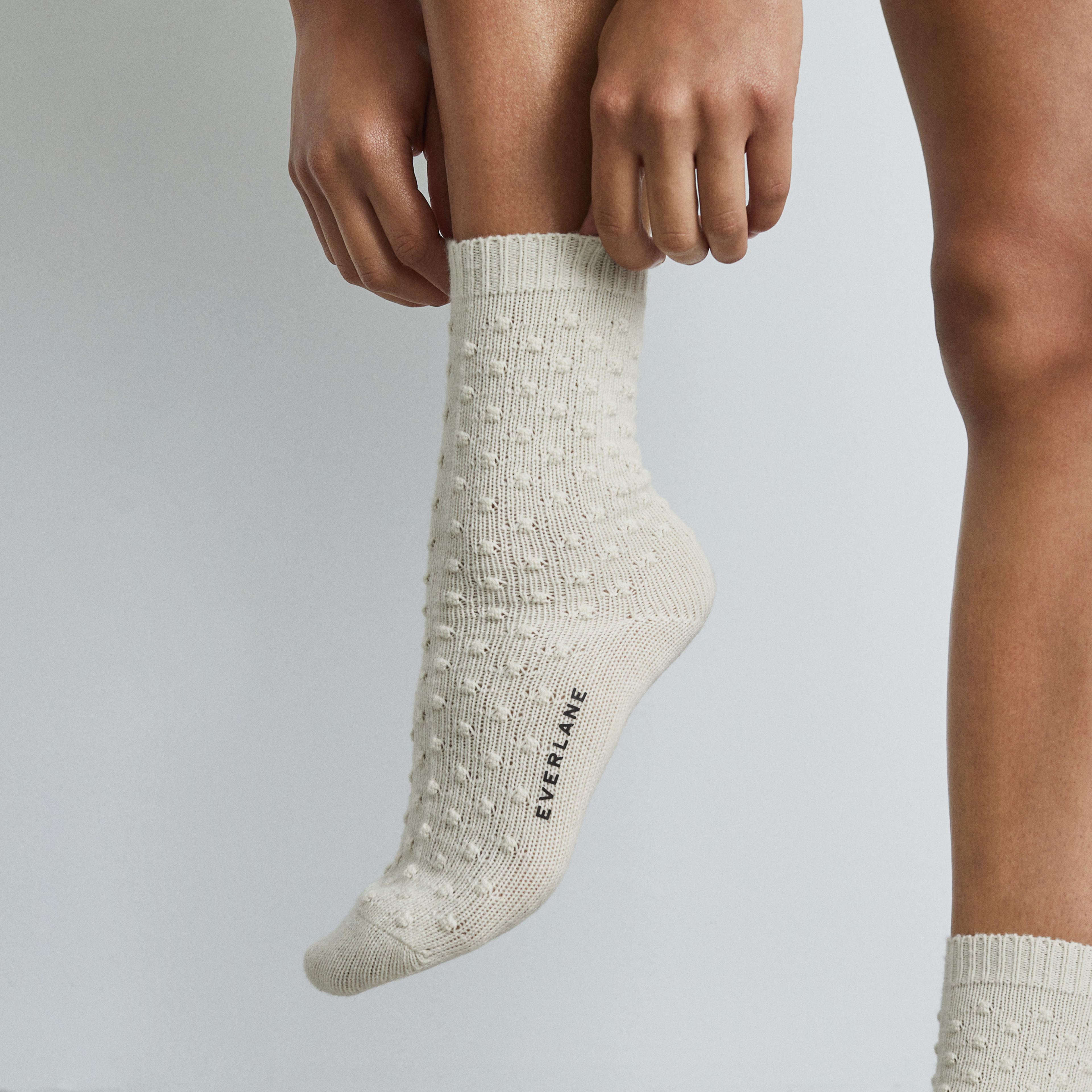 The PomPom Sock Bone Everlane