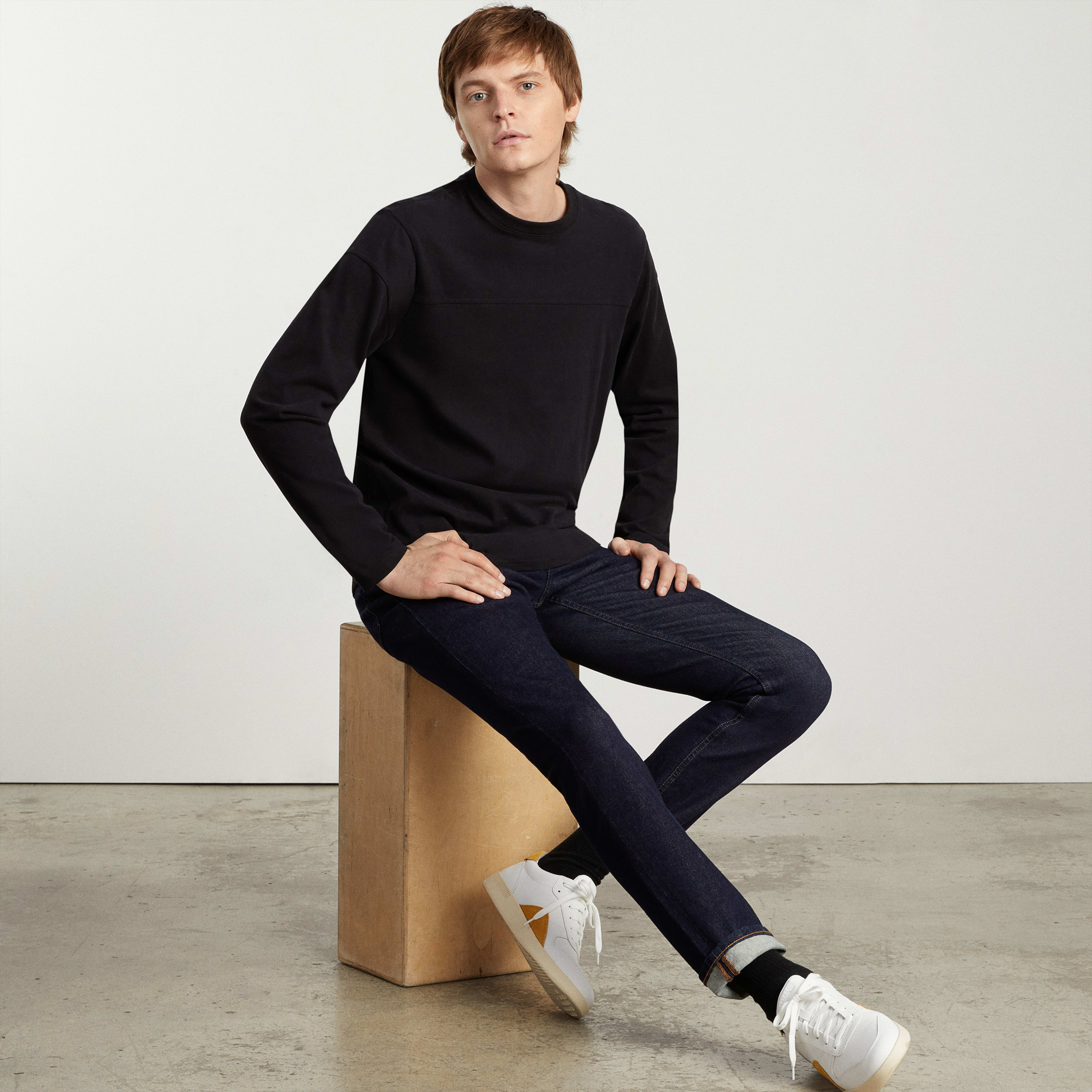 The Slim 4-Way Stretch Organic Jean | Uniform Medium Indigo – Everlane