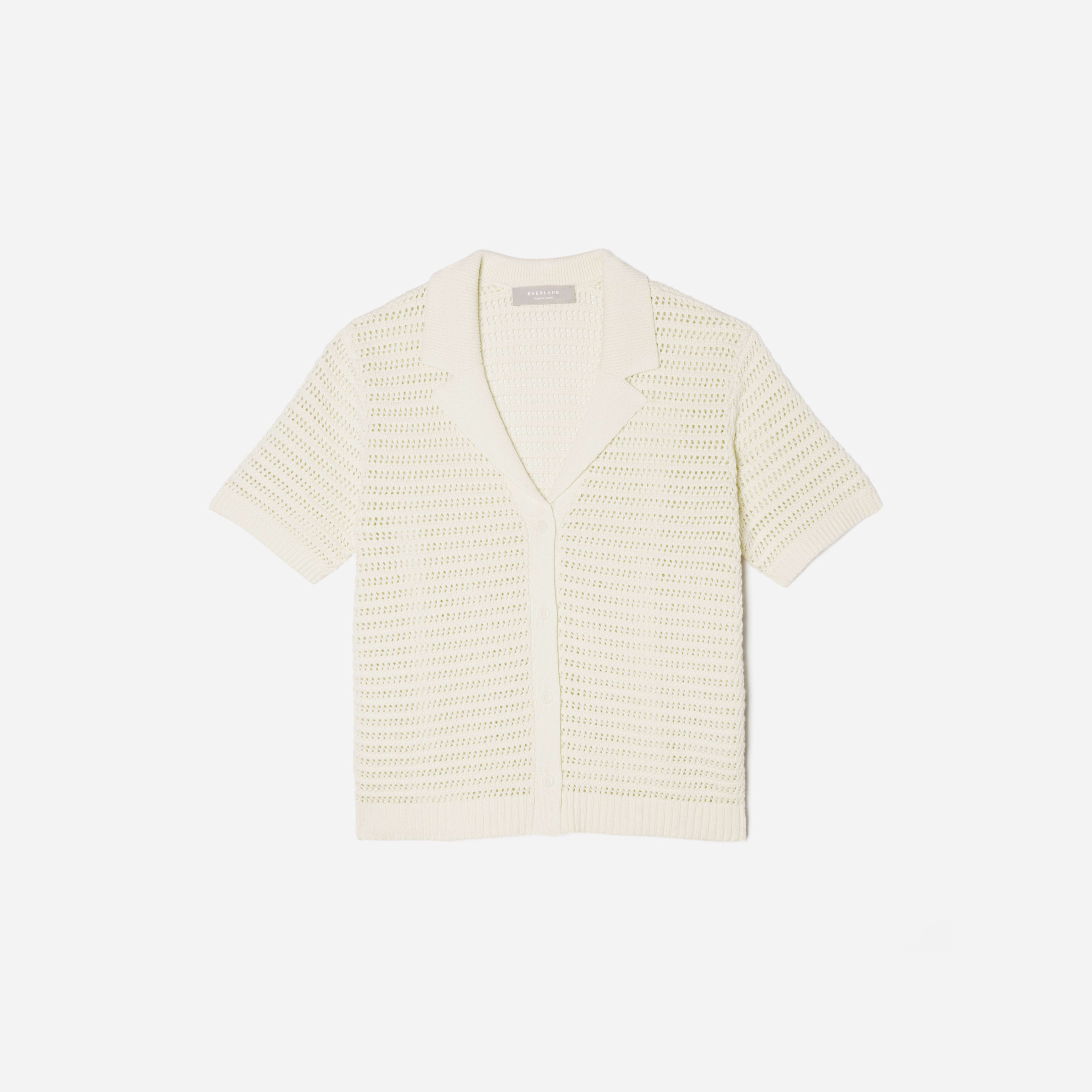The Crochet Knit Polo Canvas Everlane