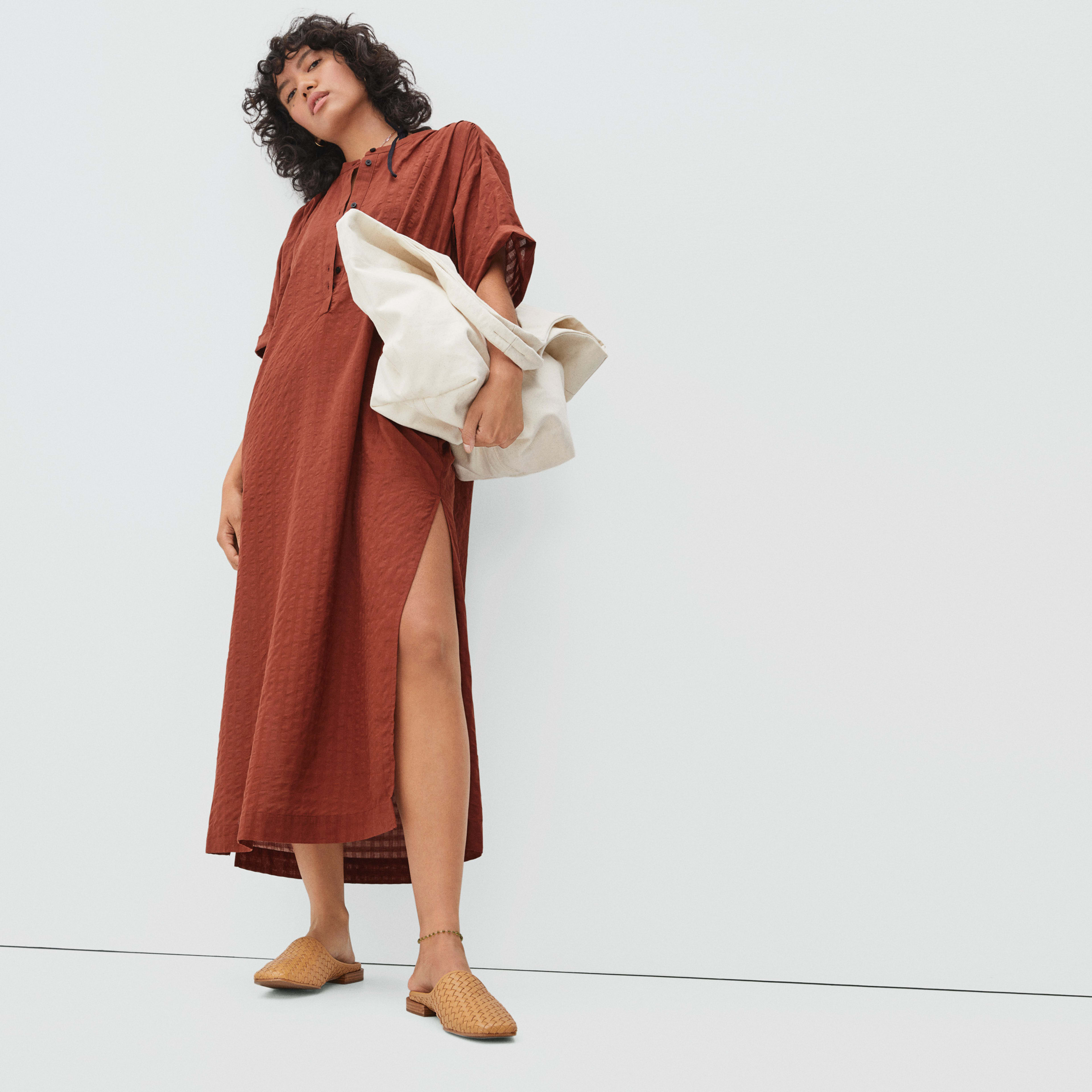 everlane woven mule