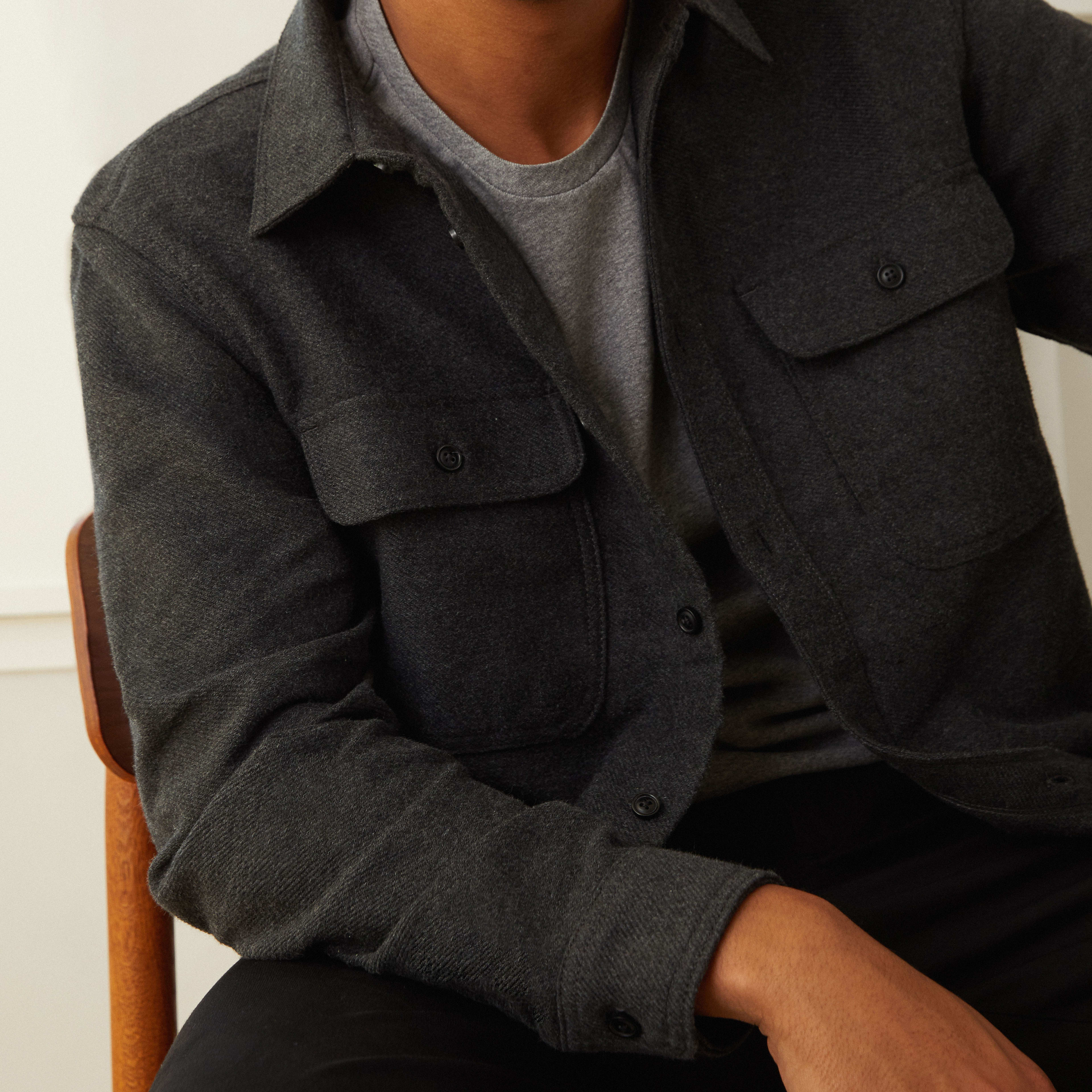 charcoal overshirt