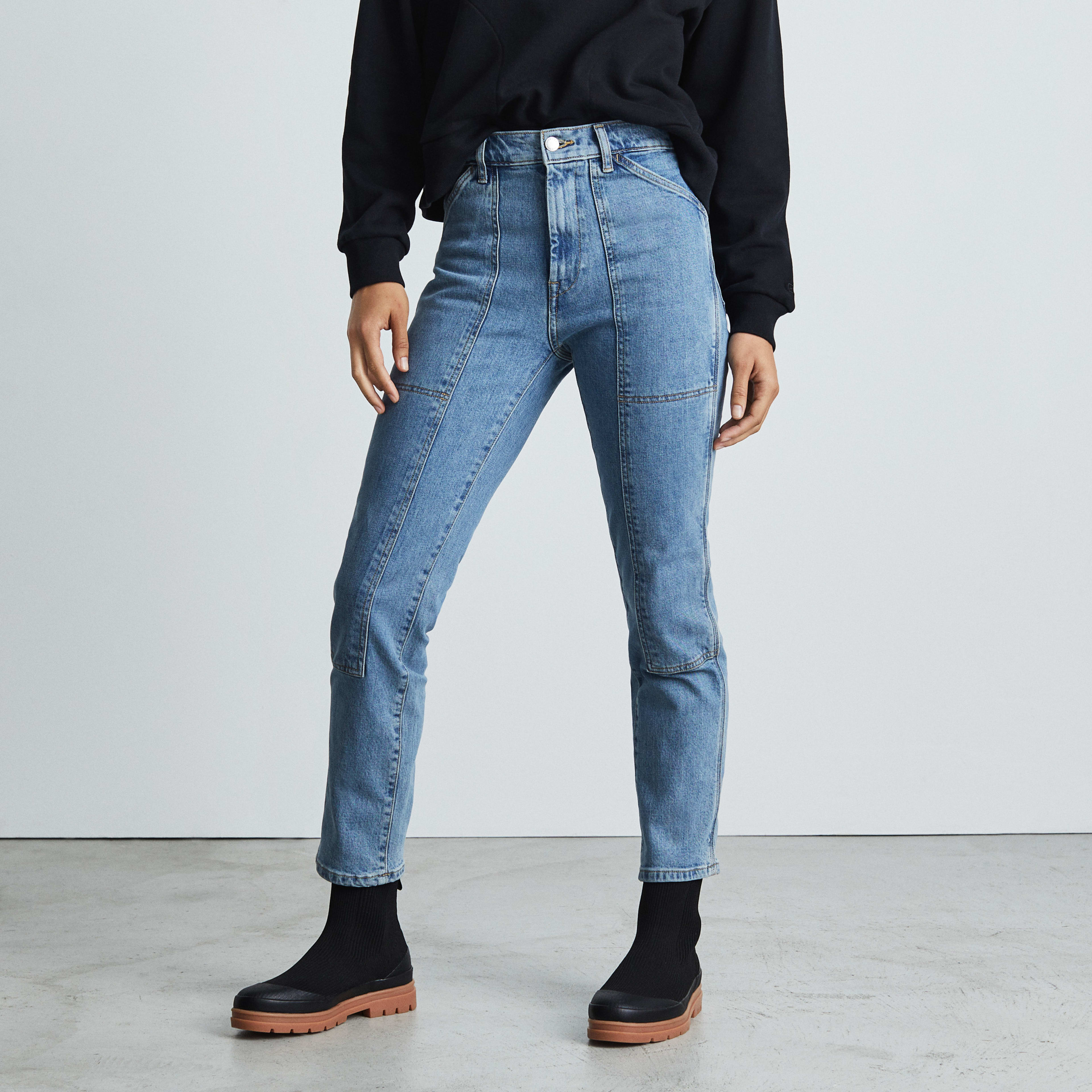 The Utility Cheeky Jean Washed Blue – Everlane