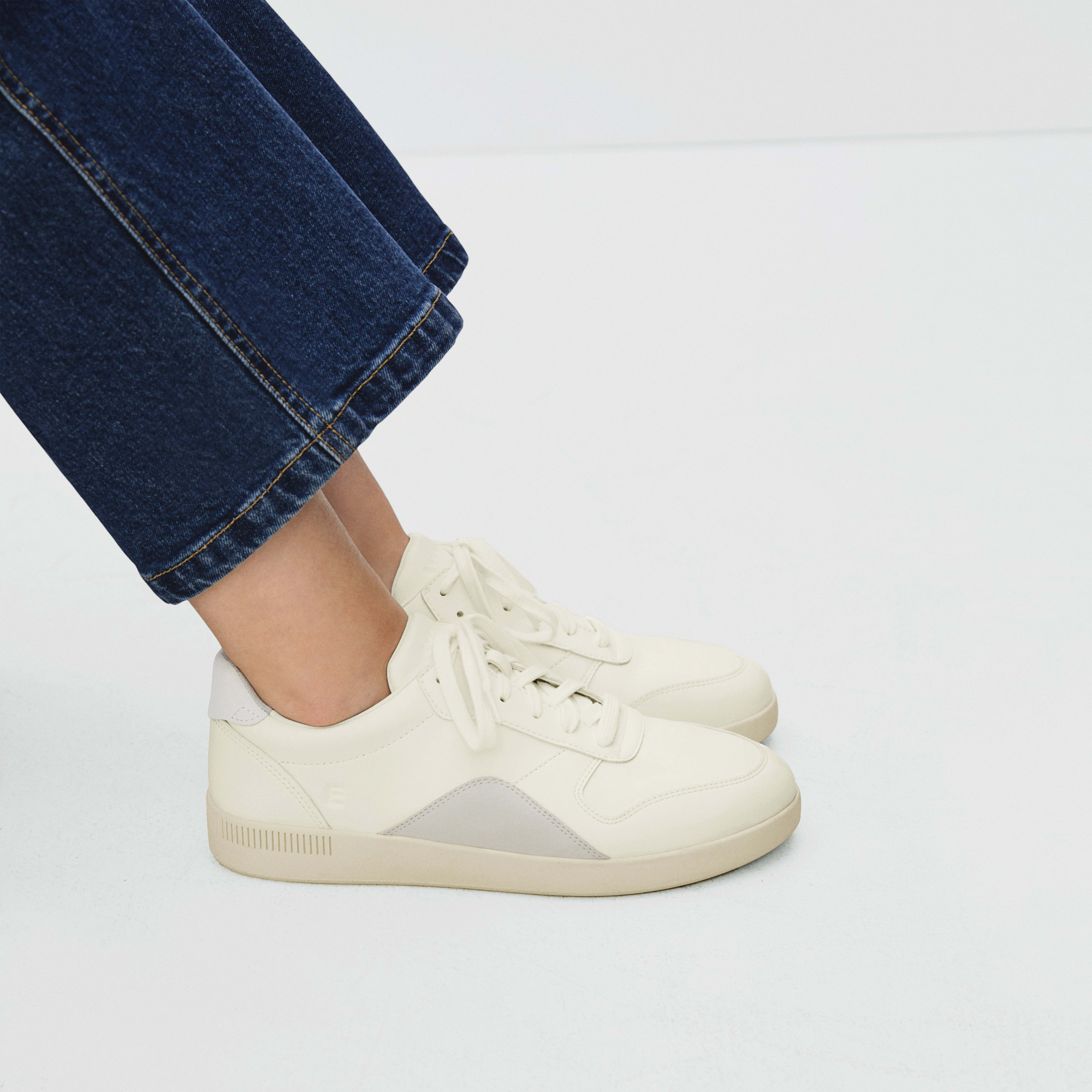 The ReLeather® Court Sneaker Off White Everlane