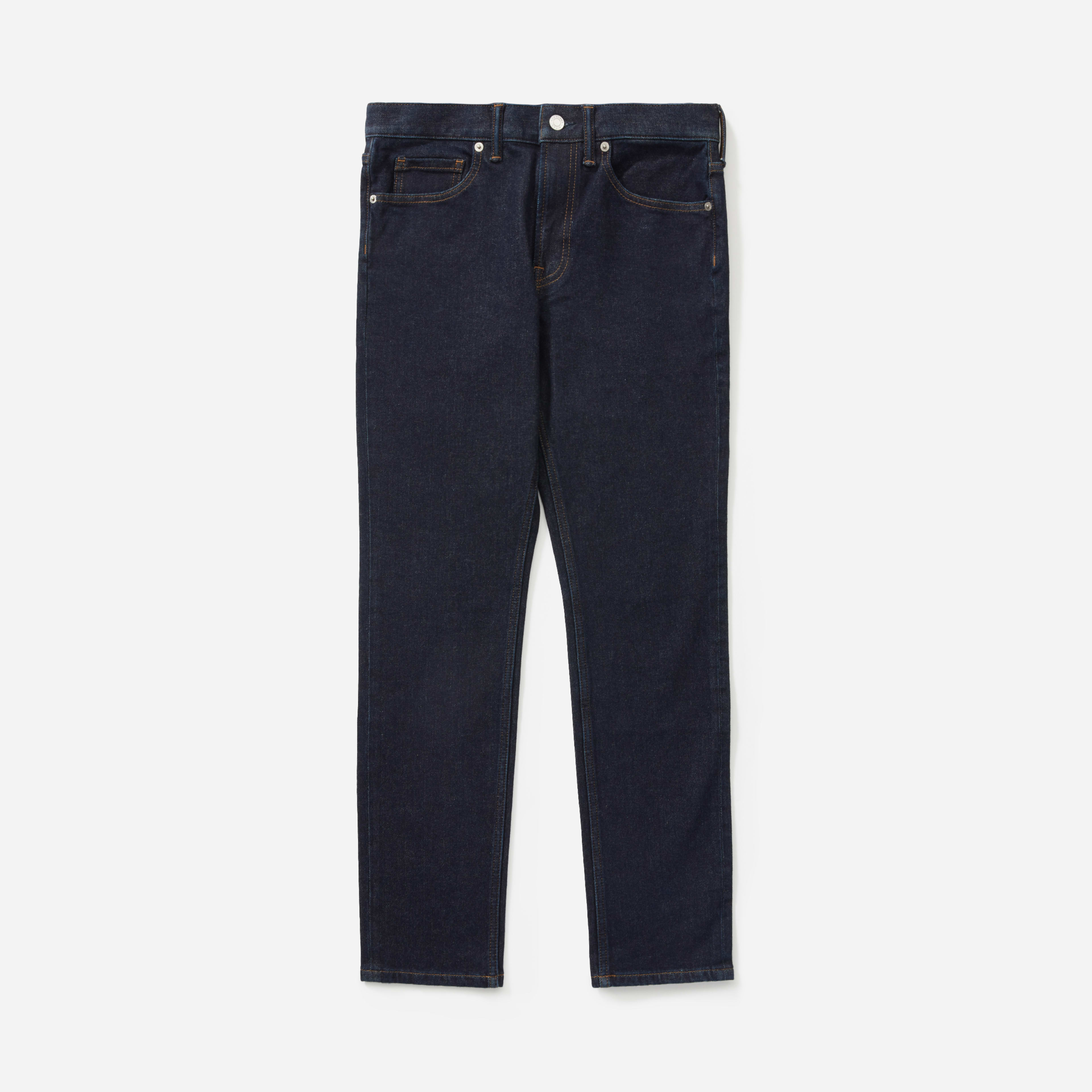 The Slim 4Way Stretch Organic Jean Uniform Dark Indigo Everlane