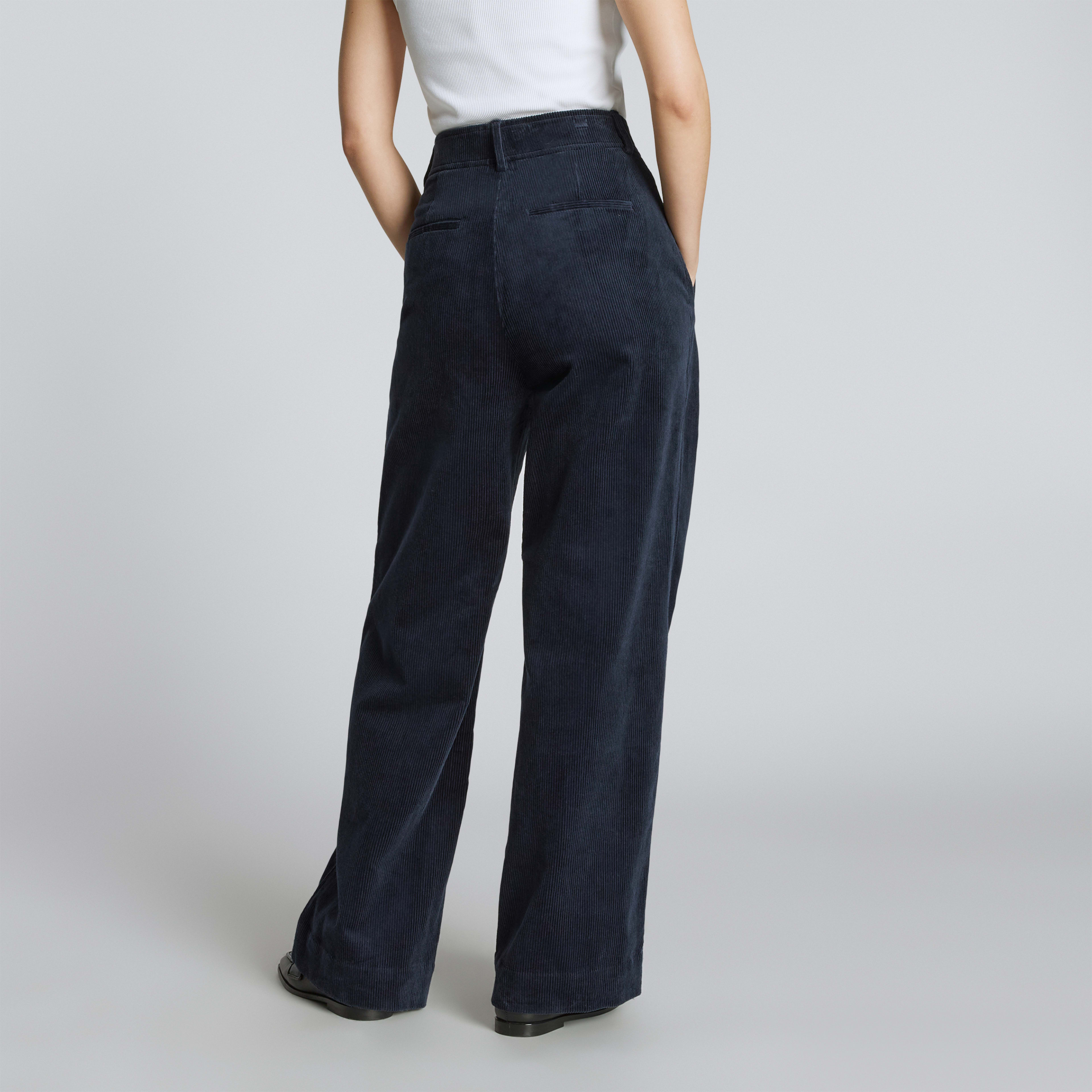 The Corduroy WayHigh® Drape Pant Navy Everlane