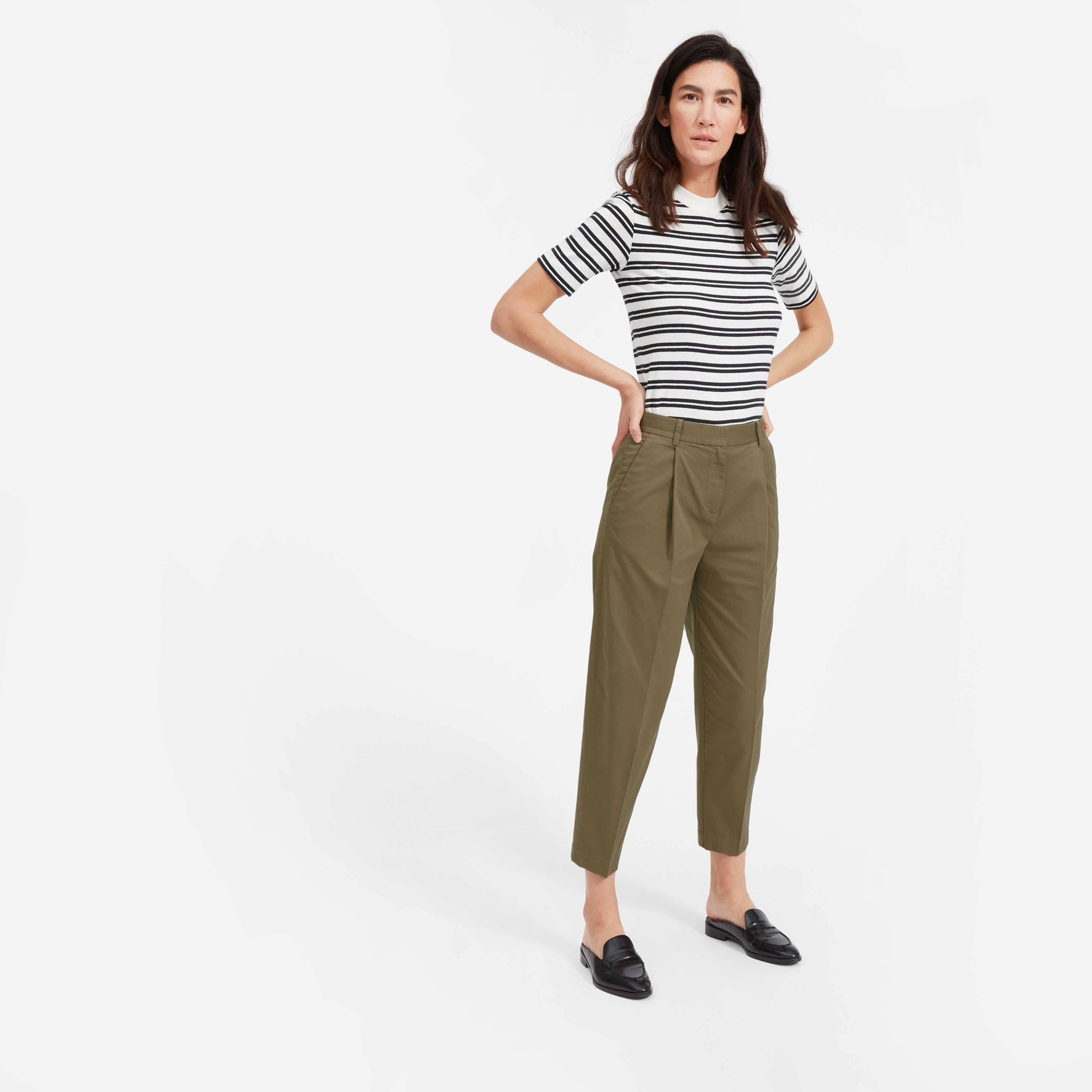 The Slouchy Chino Pant Covert Green Everlane