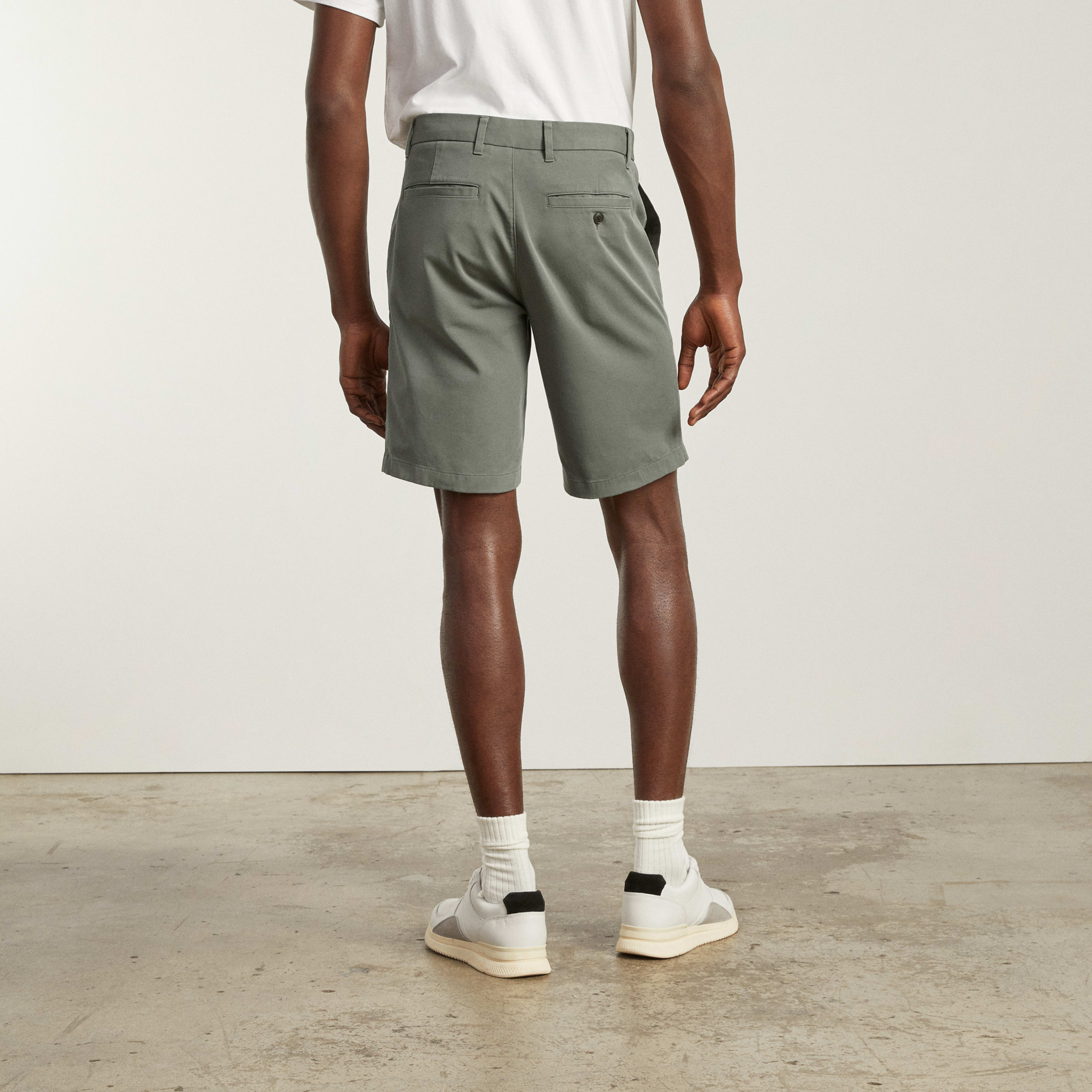 The 9" Slim Fit Performance Chino Short Pewter Green Everlane