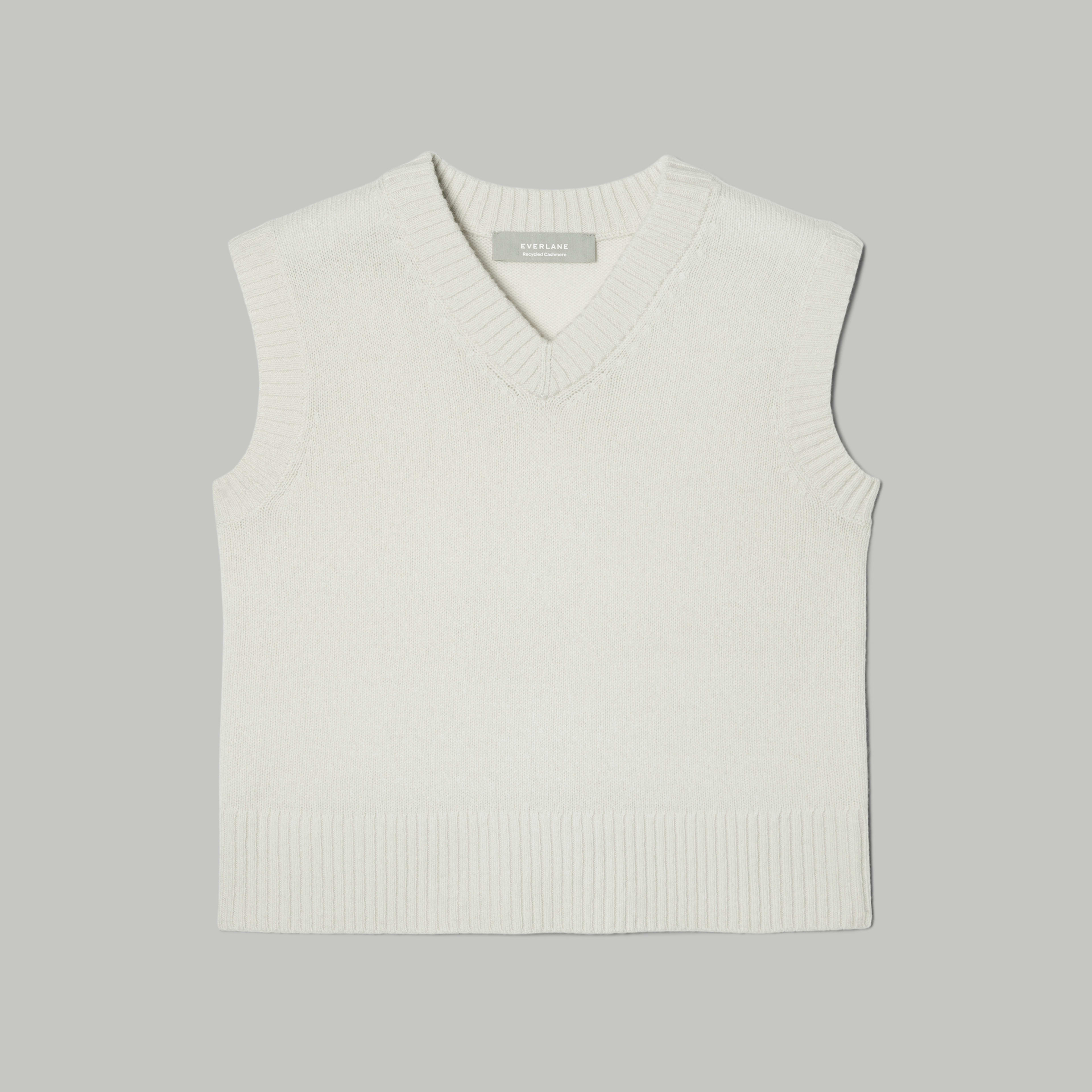 The Cashmere Vest Bone Everlane