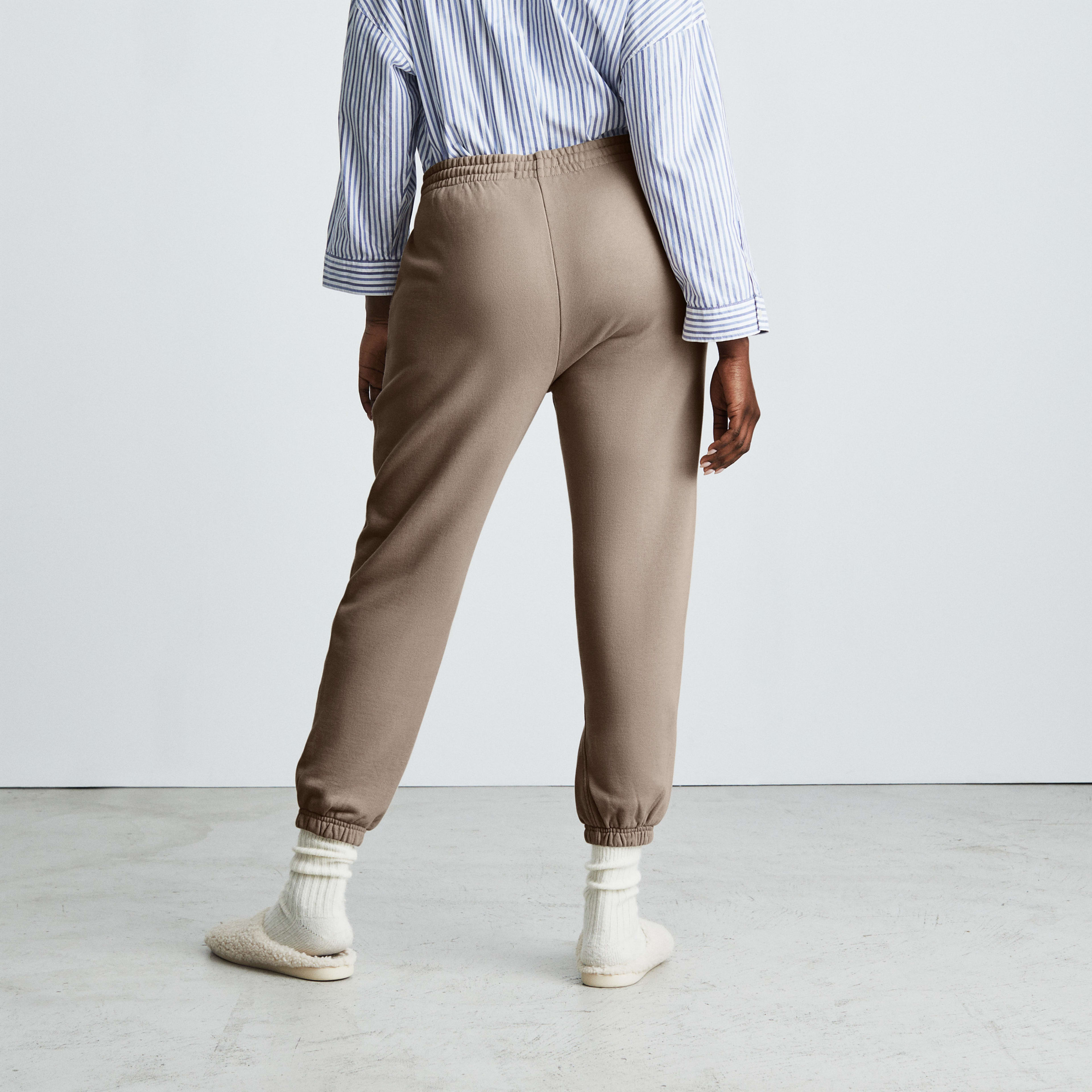 The Track Jogger Heathered Burnt Sugar – Everlane