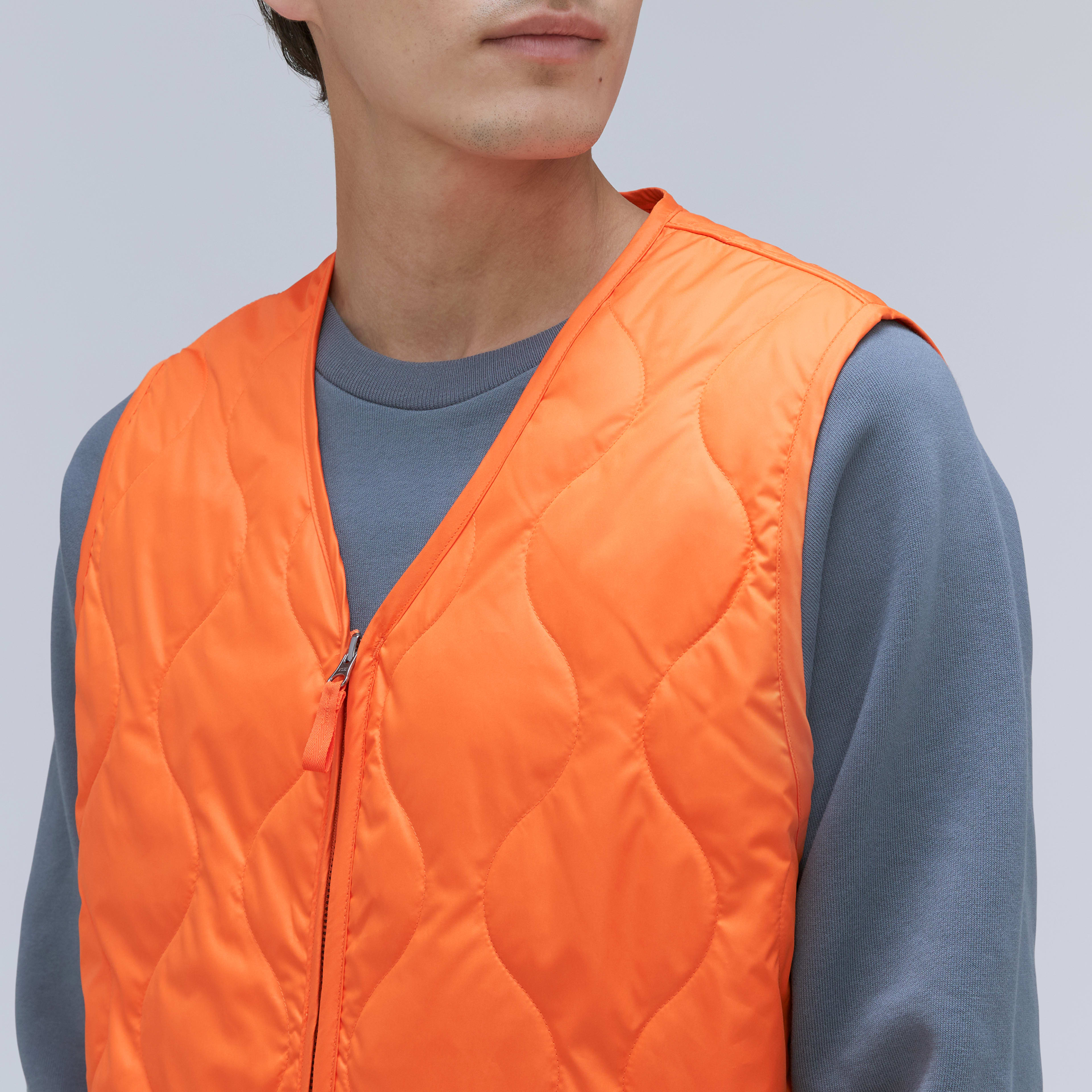 The ReNew Liner Vest Safety Orange Everlane