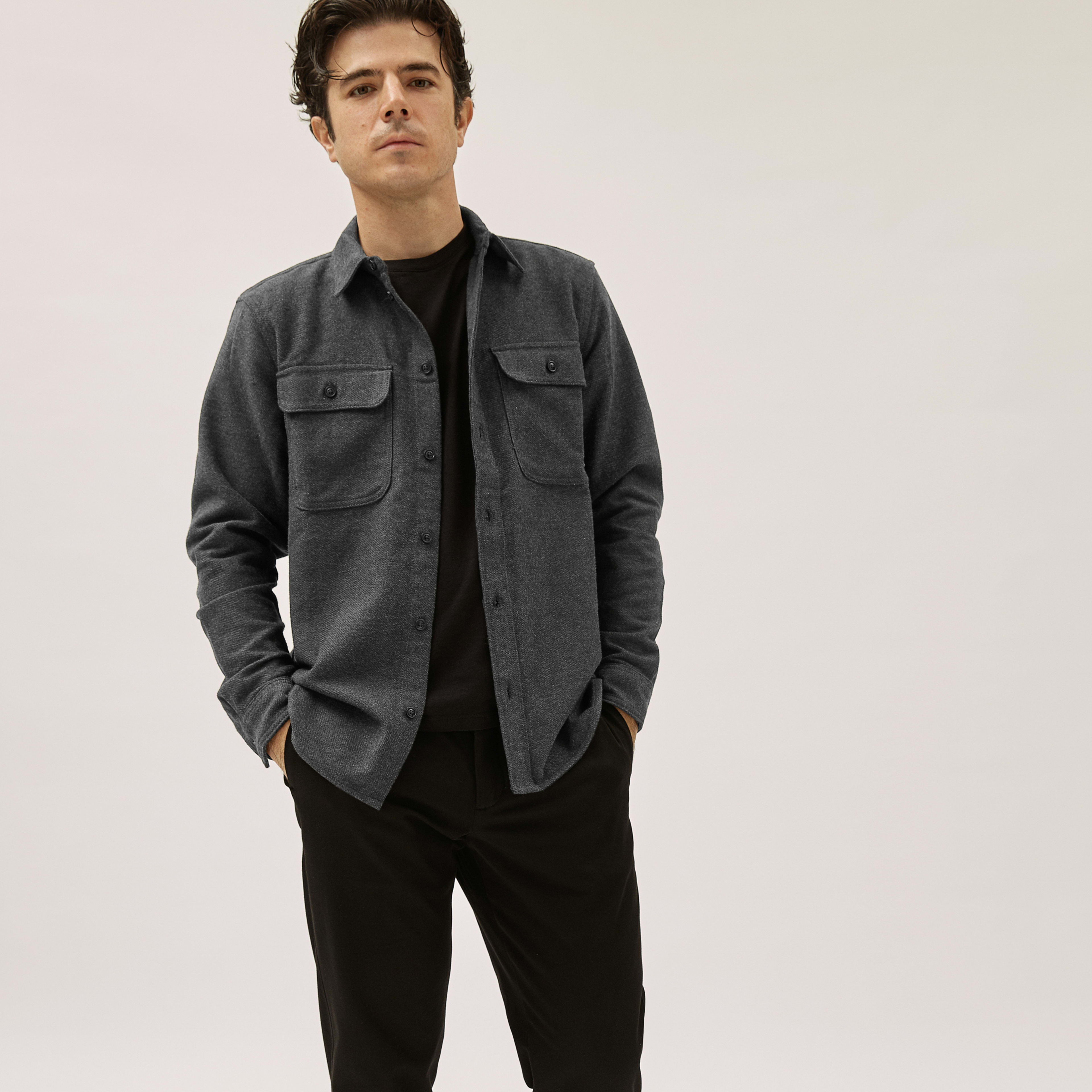 charcoal overshirt