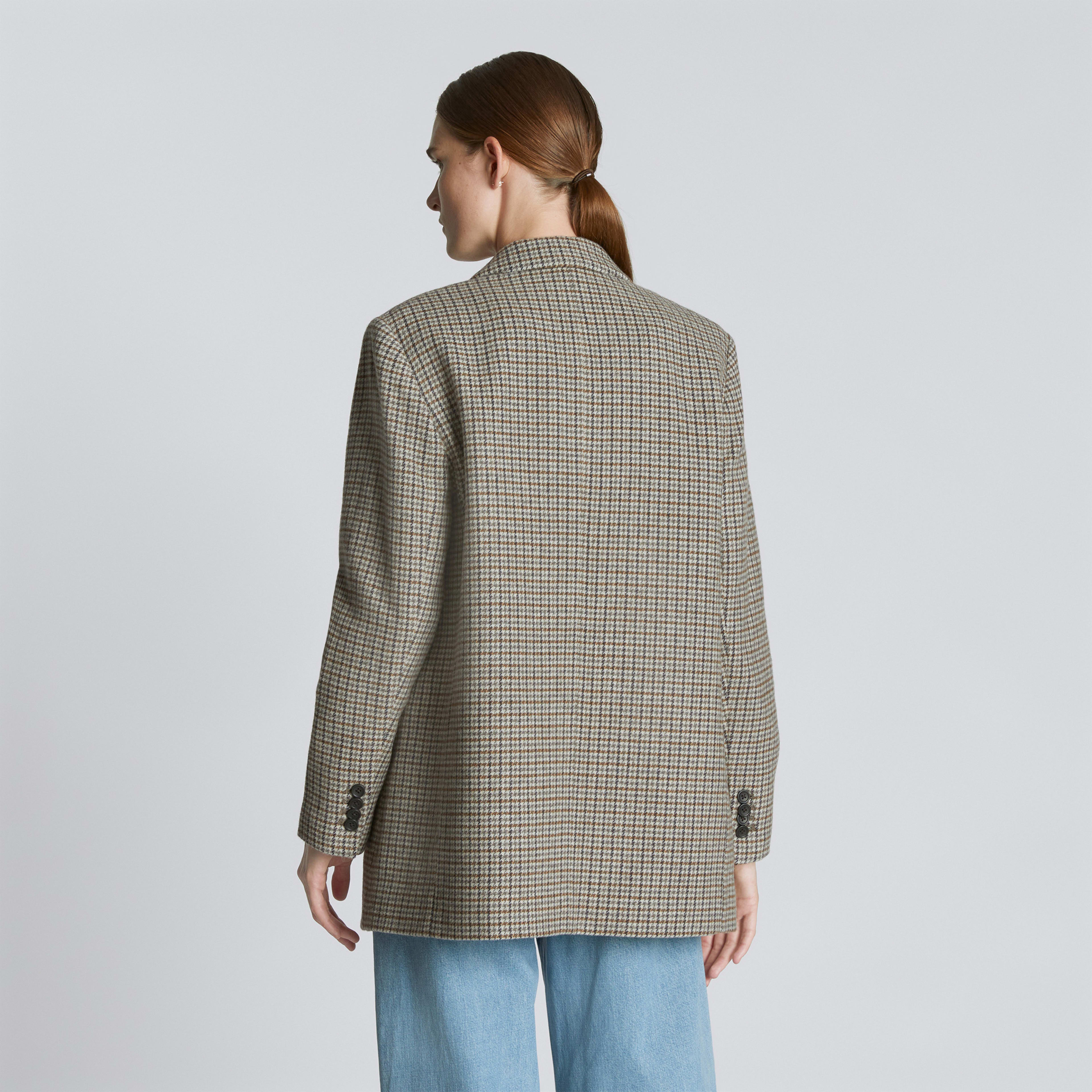 The Oversized Blazer Pewter Houndstooth Everlane