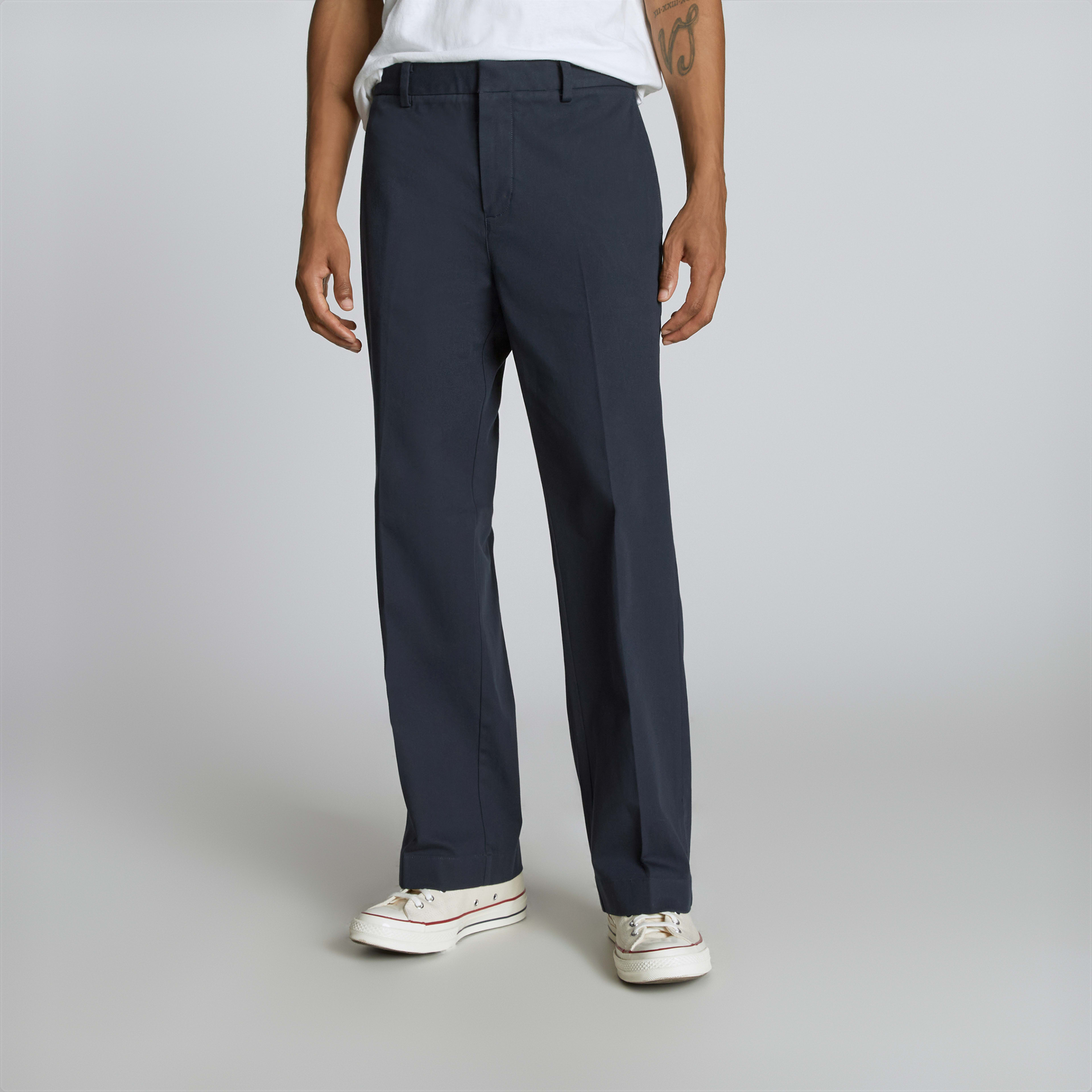The Wide Leg Performance Chino Navy Everlane