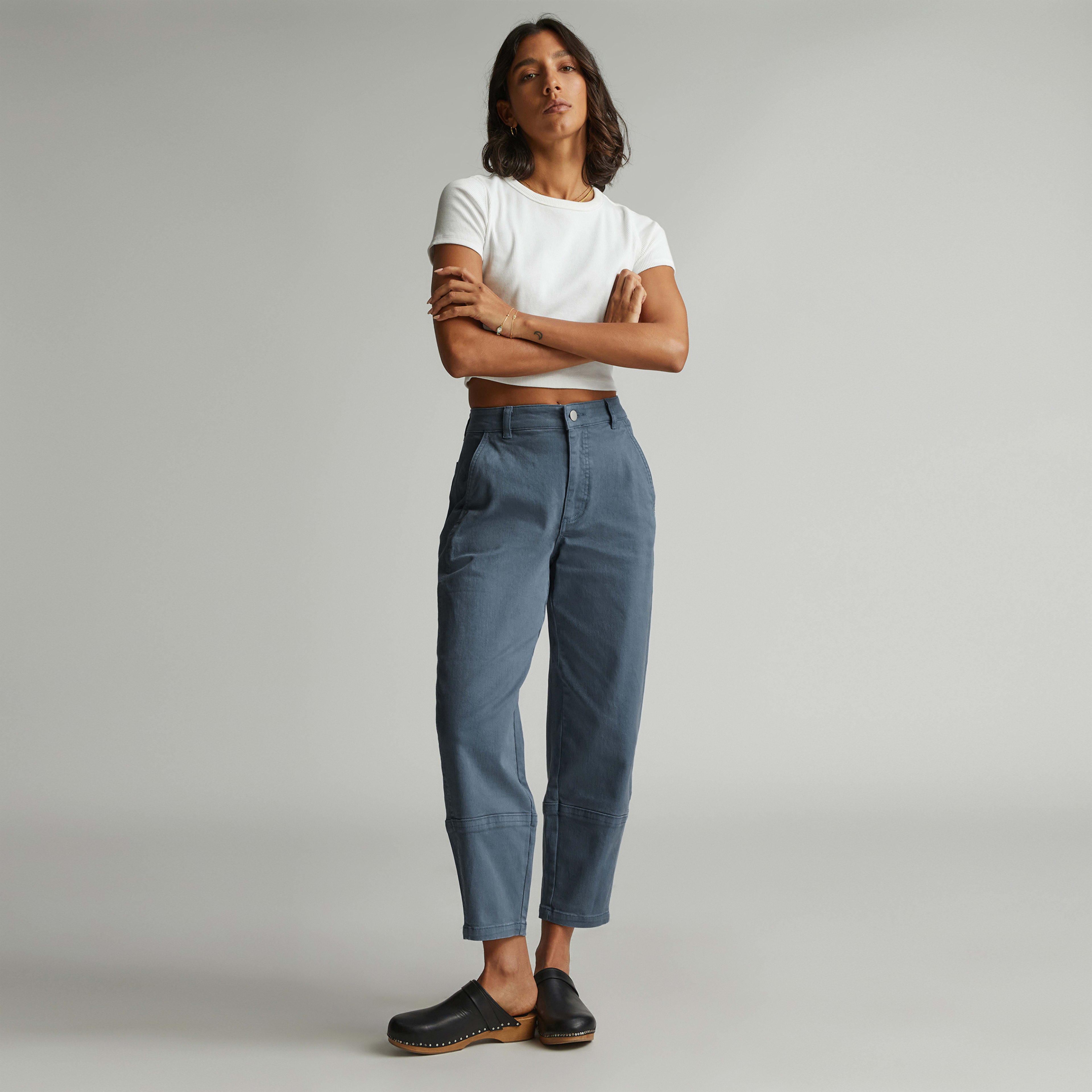 The Utility Barrel Pant Faded Blue – Everlane