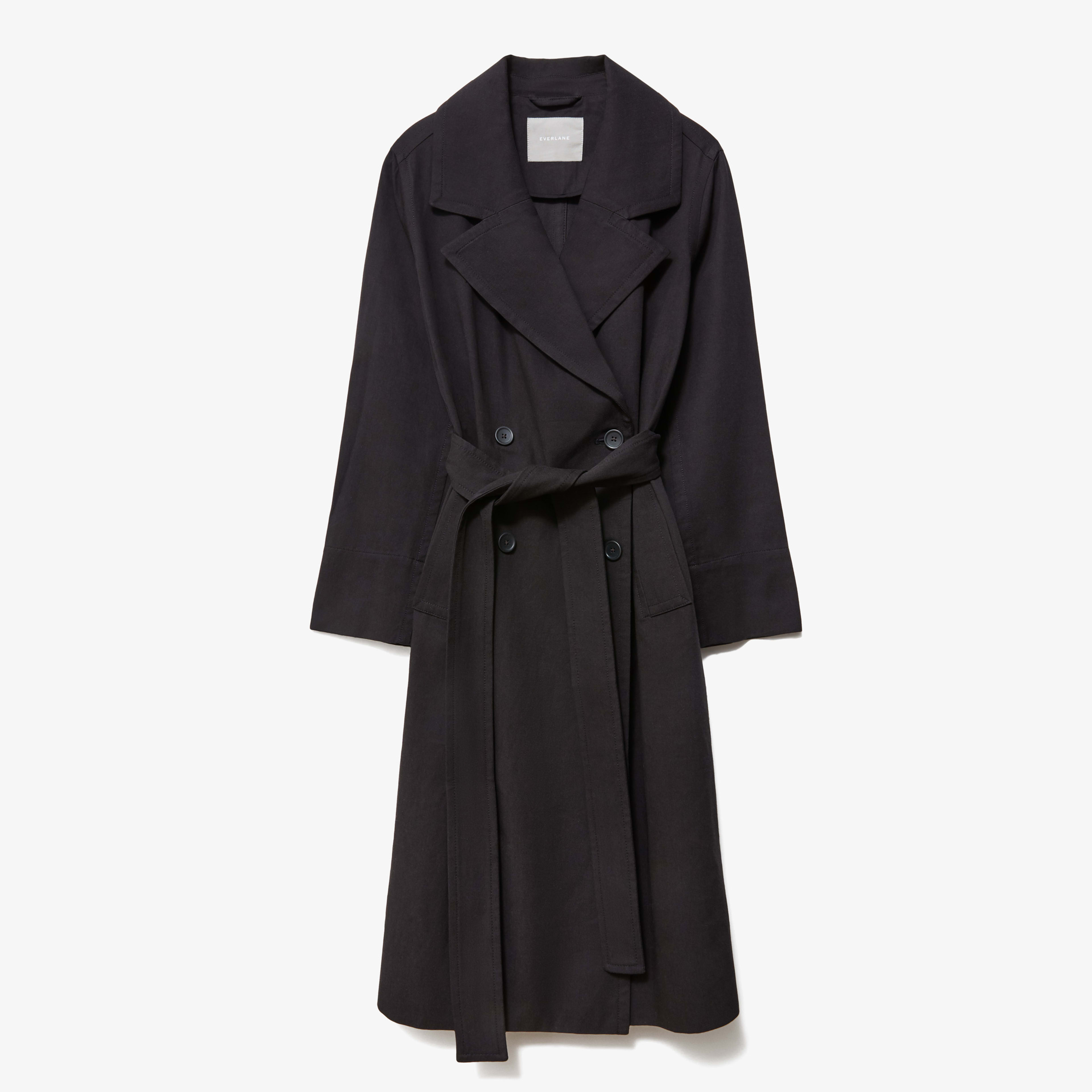 The Drape Trench Black Everlane
