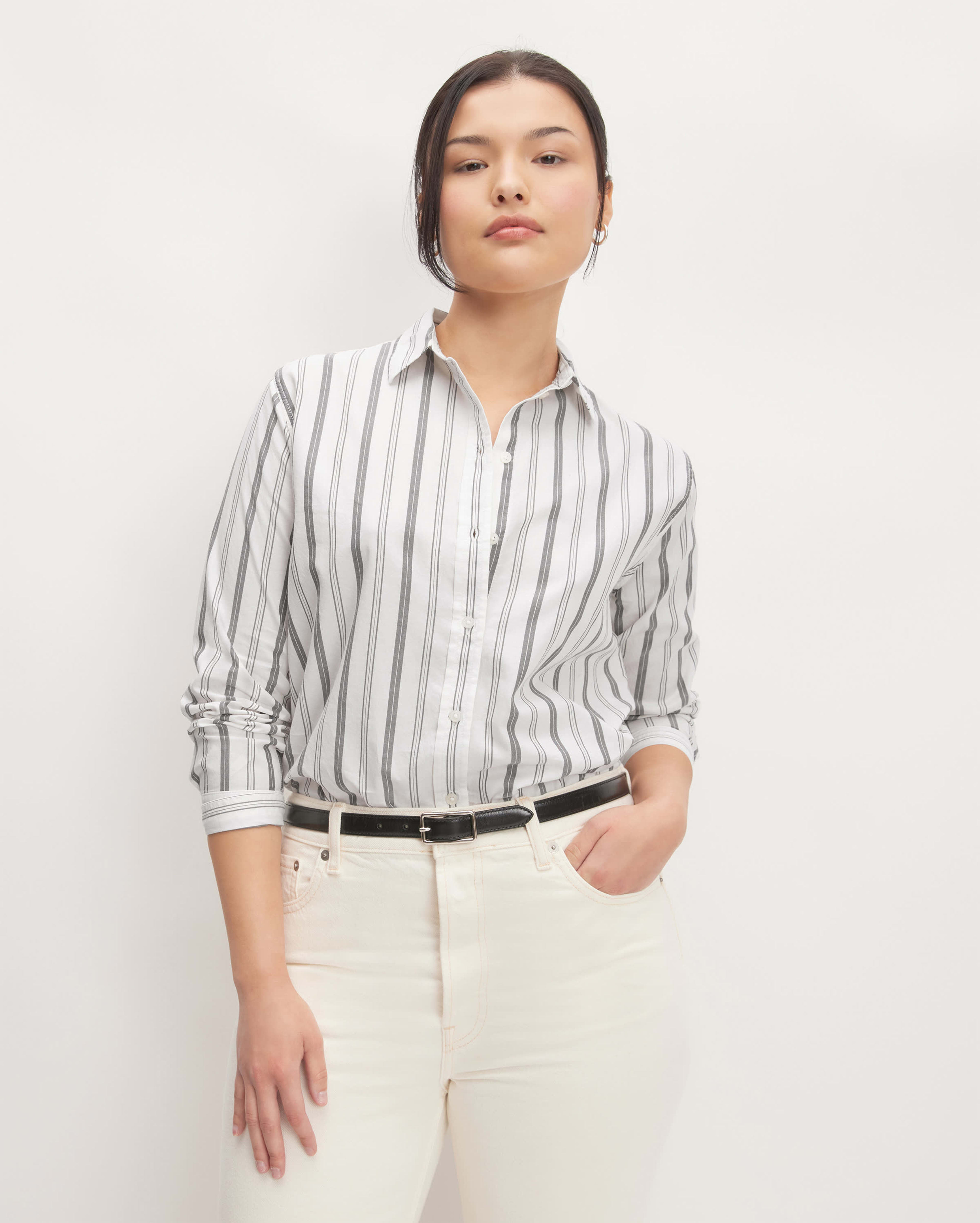 Image of The Silky Cotton Relaxed Shirt