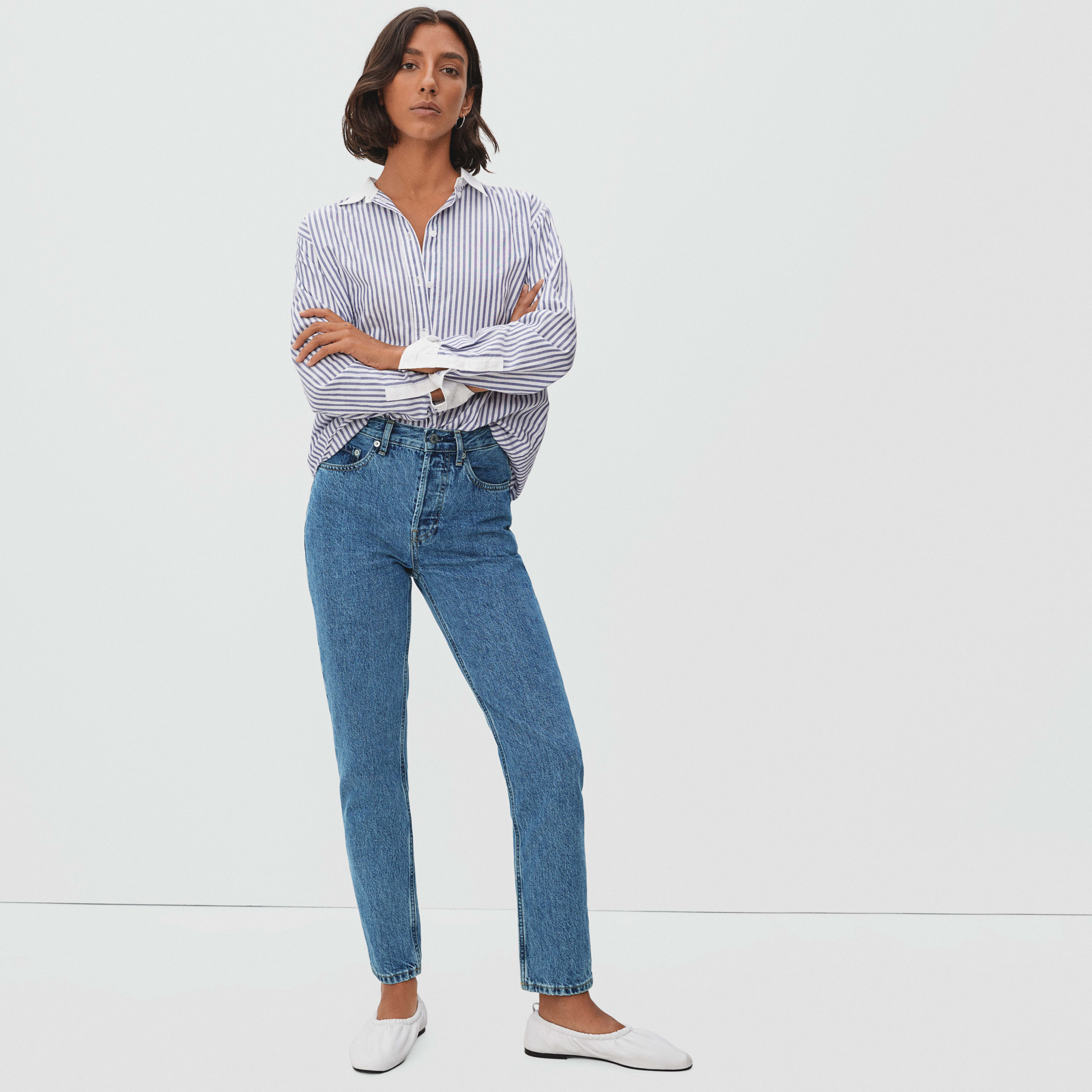 The 90's Cheeky Straight Jean - Vintage Light Blue