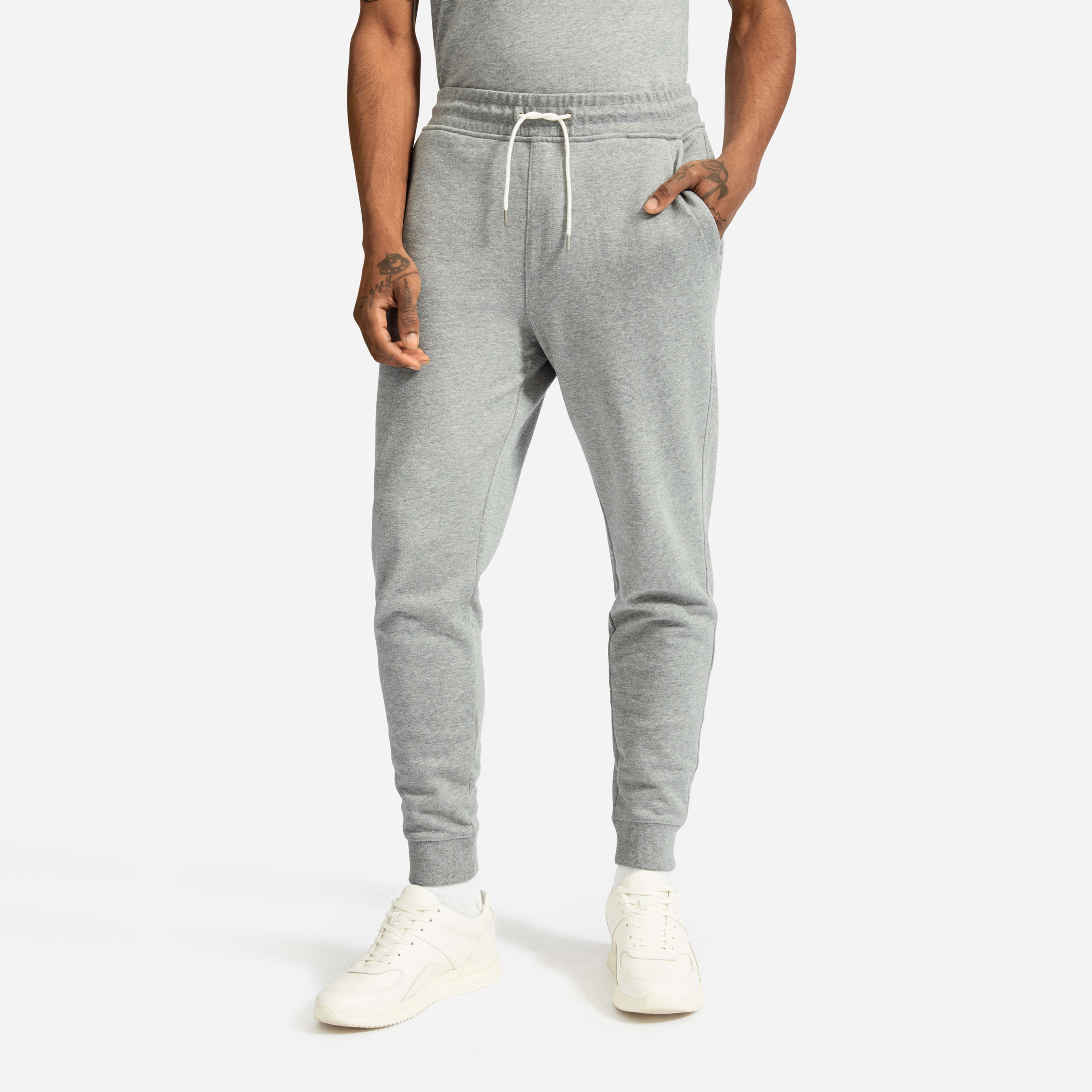 M french Terry pant heather grey