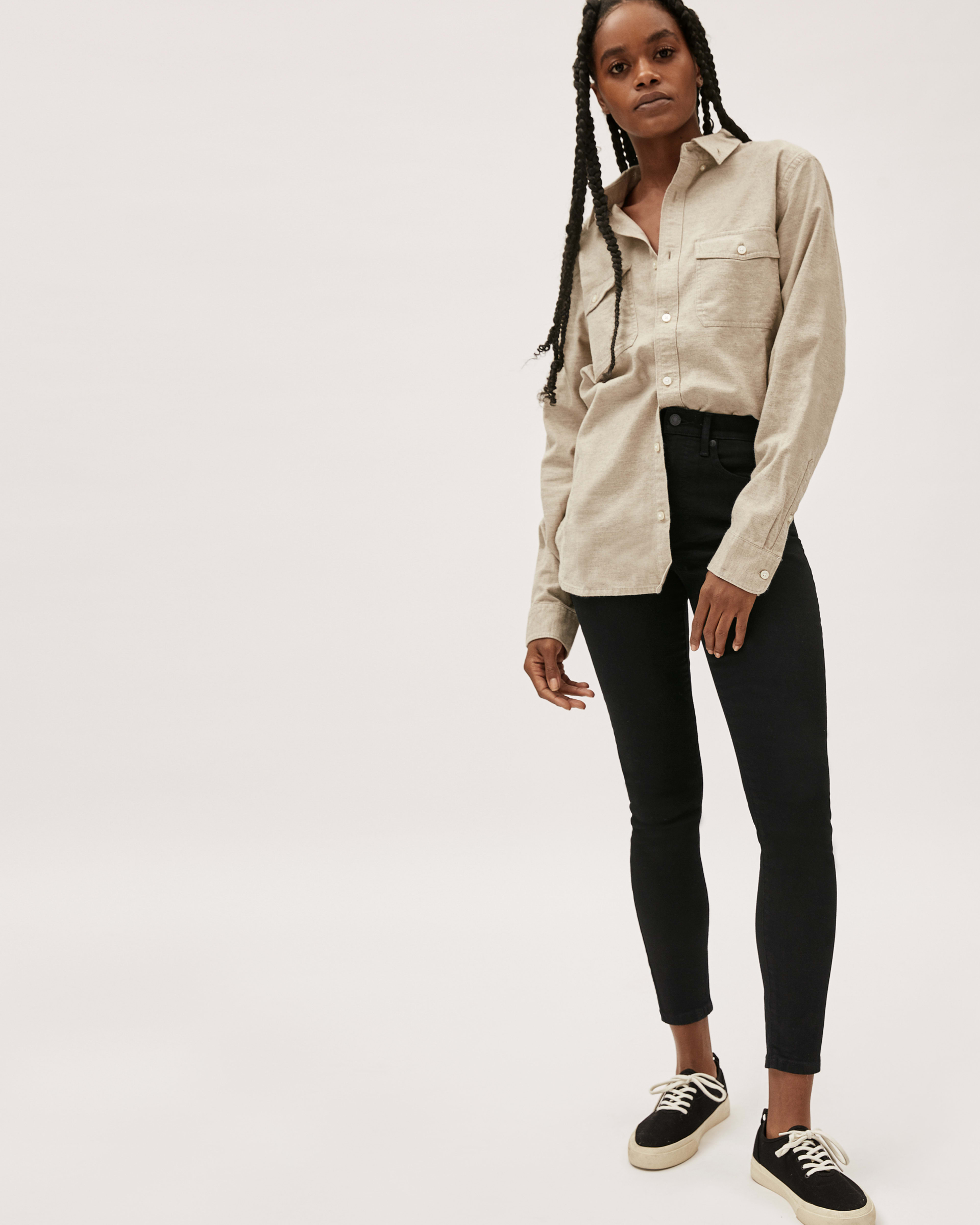 The Authentic Stretch High-Rise Skinny Black – Everlane